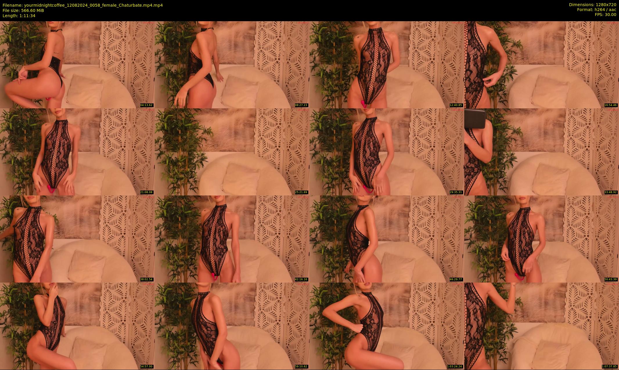 yourmidnightcoffee — 72 minute Chaturbate female cam show recording, 720p, Aug 12, 2024