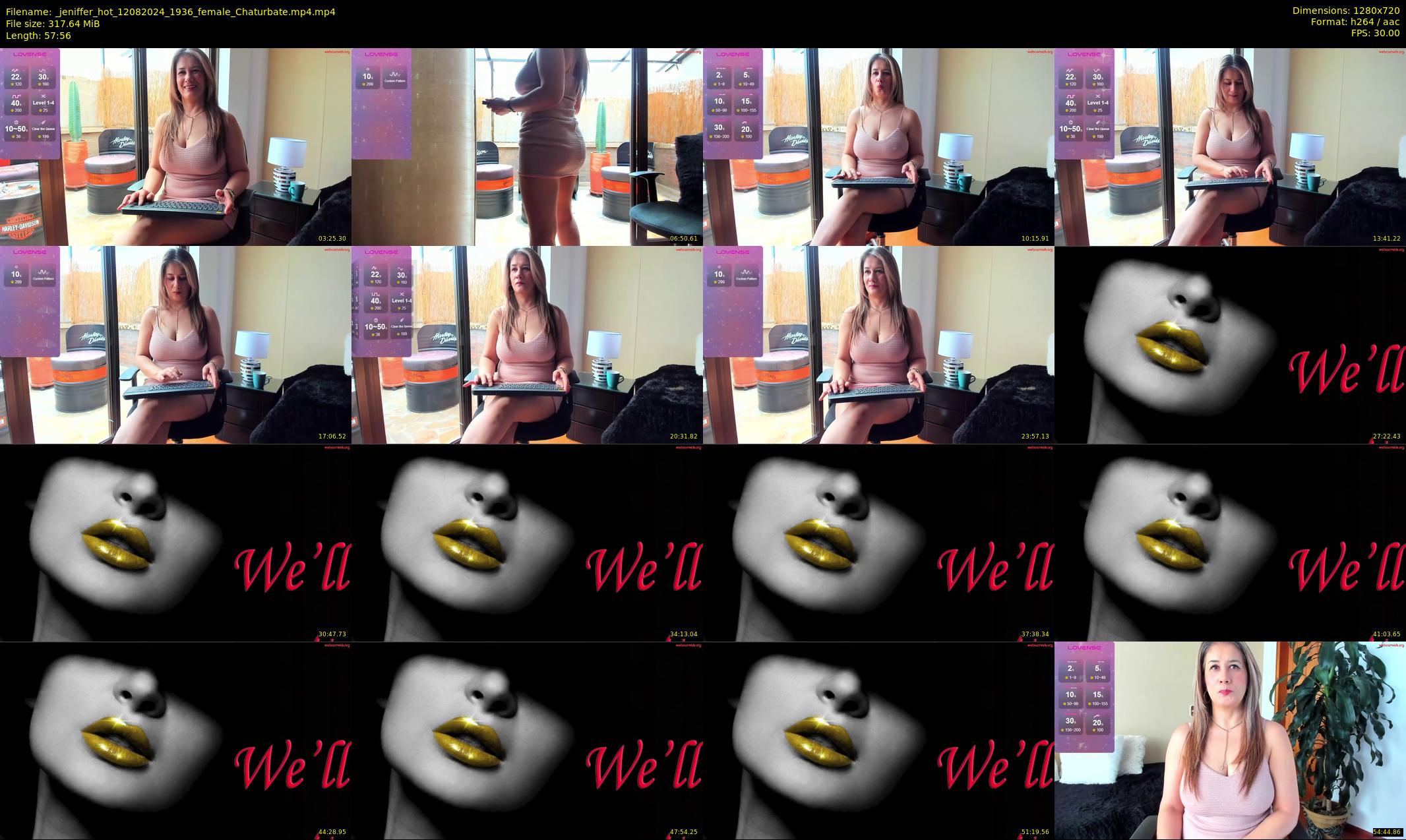 _jeniffer_hot — 58 minute Chaturbate female cam show recording, 720p, Aug 12, 2024