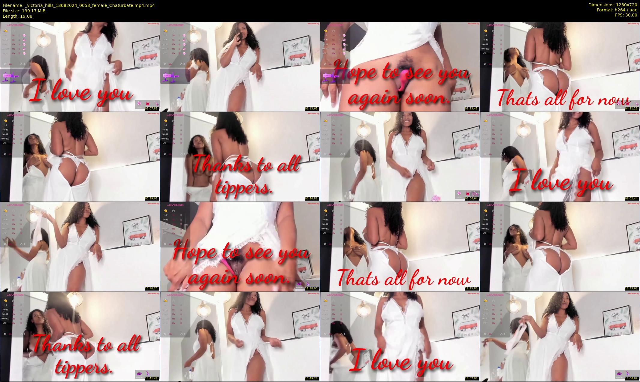 _victoria_hills — 20 minute Chaturbate female cam show recording, 720p, Aug 13, 2024