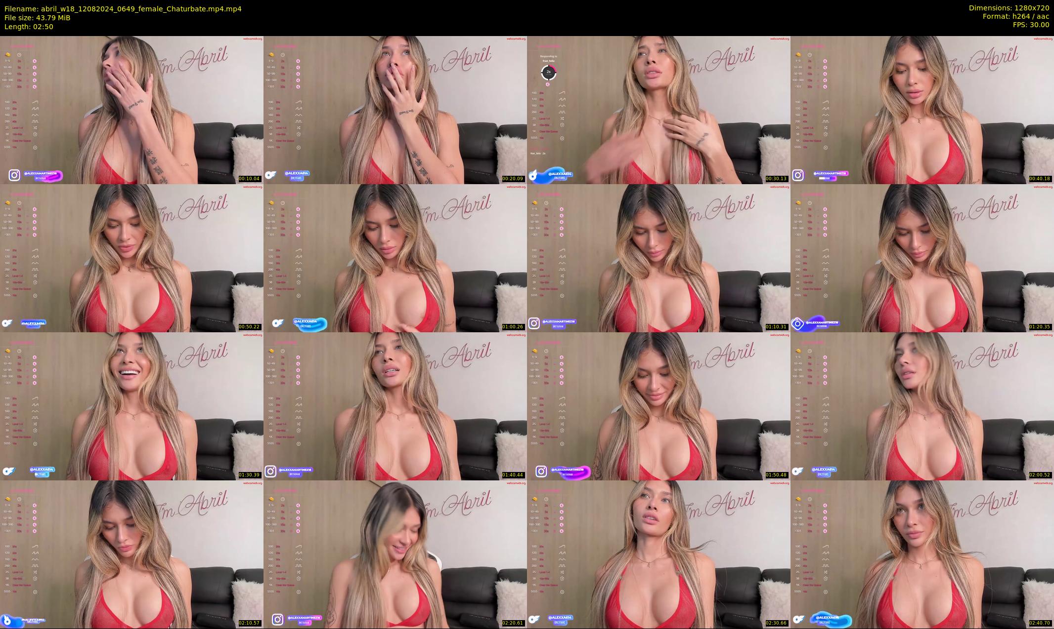 abril_w18 — 3 minute Chaturbate female cam show recording, 720p, Aug 12, 2024