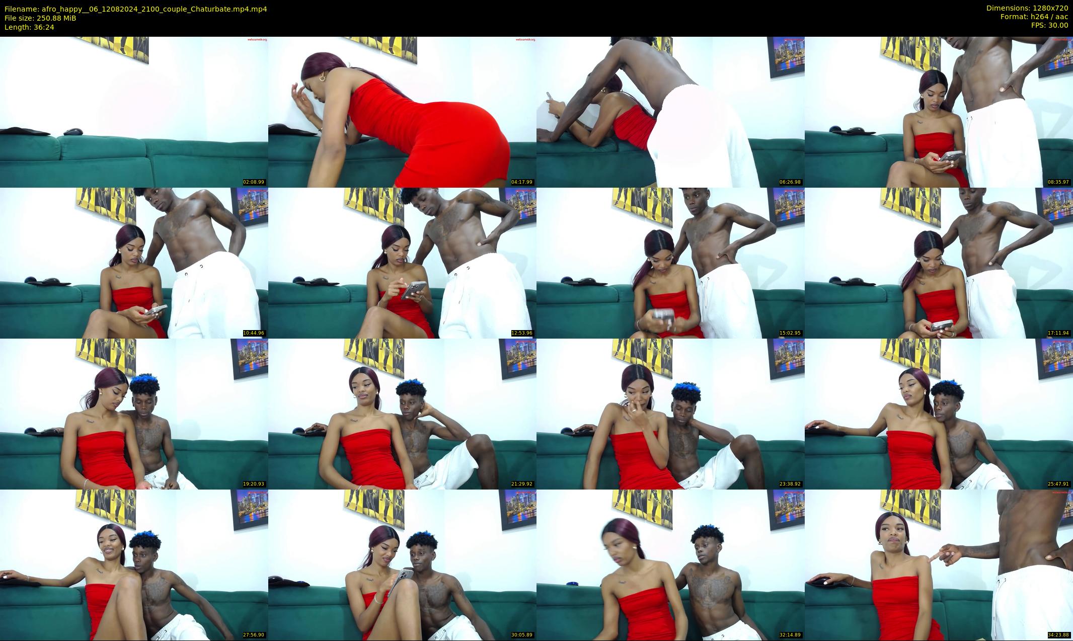 afro_happy__06 — 37 minute Chaturbate couple cam show recording, 720p, Aug 12, 2024