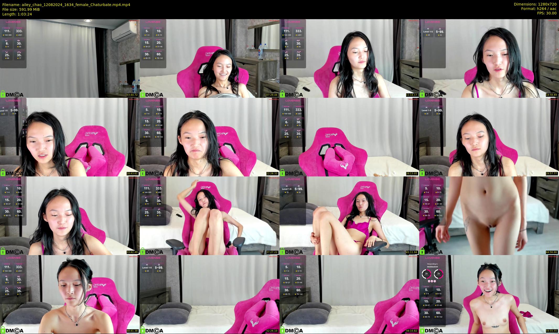 ailey_chao — 64 minute Chaturbate female cam show recording, 720p, Aug 12, 2024
