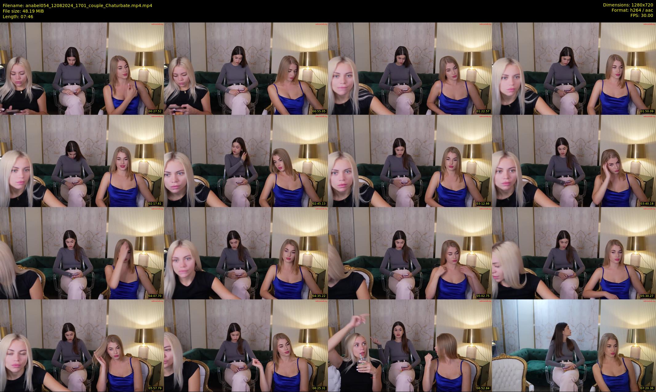 anabel054 — 8 minute Chaturbate female cam show recording, 720p, Aug 12, 2024