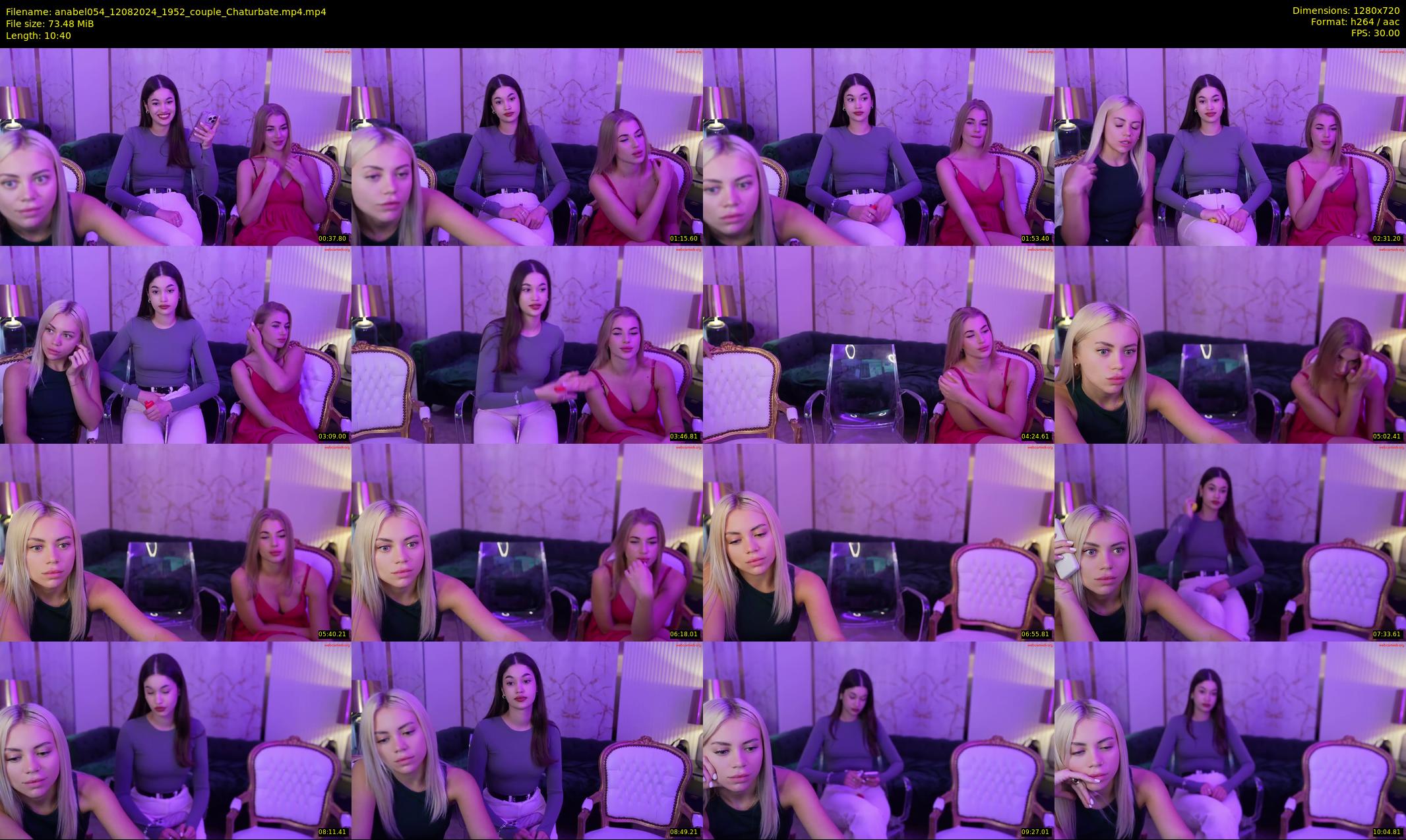 anabel054 — 11 minute Chaturbate female cam show recording, 720p, Aug 12, 2024