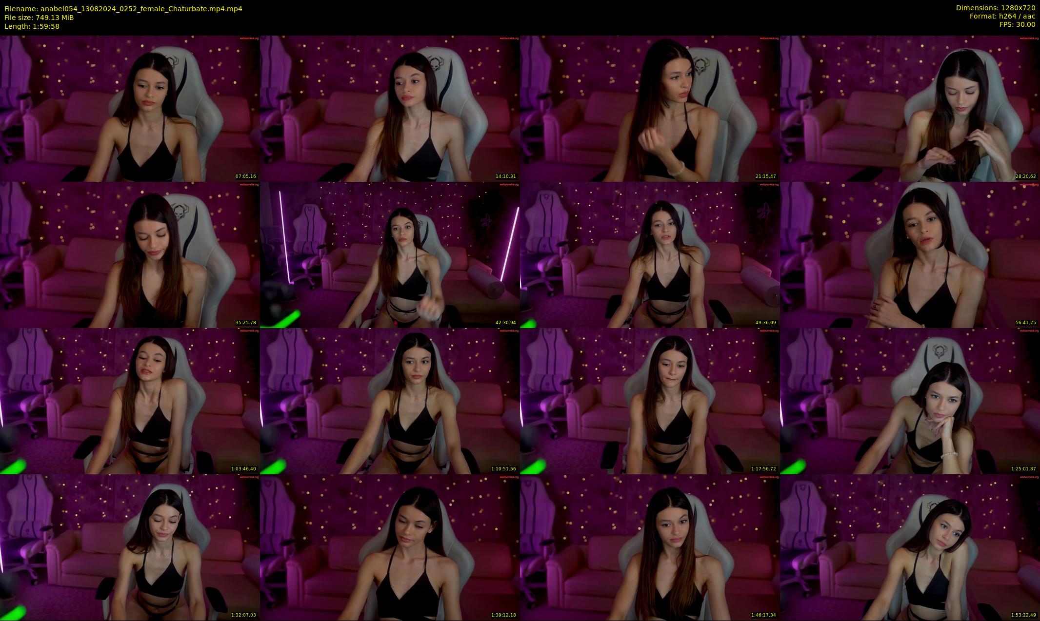 anabel054 — 120 minute Chaturbate female cam show recording, 720p, Aug 13, 2024