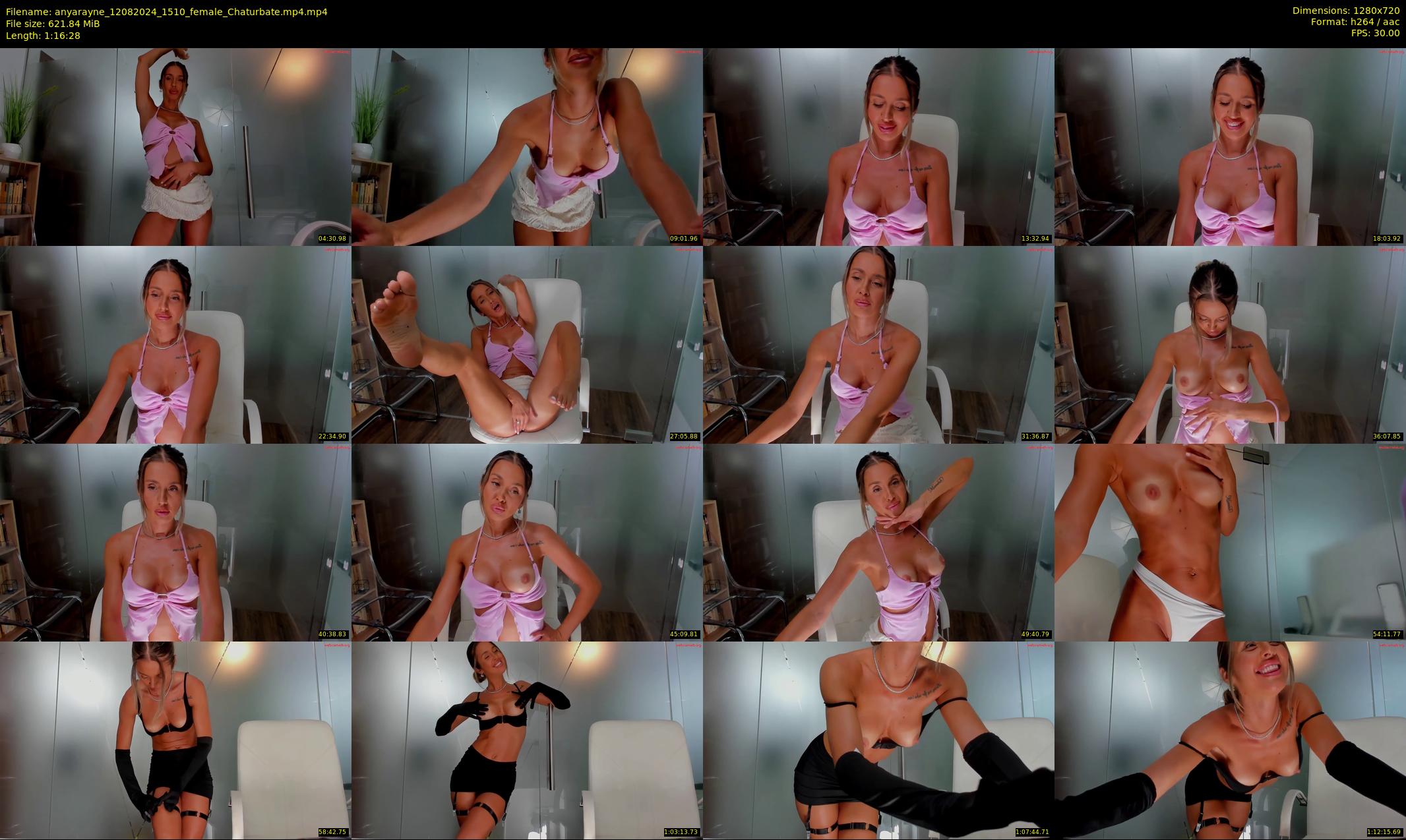 anyarayne — 77 minute Chaturbate female cam show recording, 720p, Aug 12, 2024
