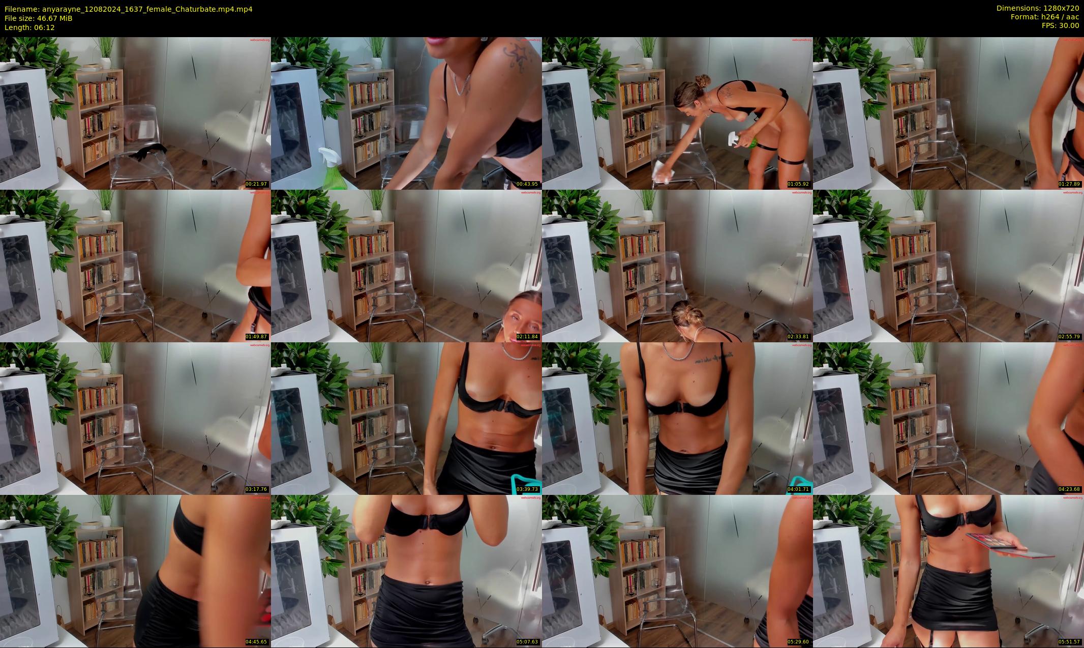 anyarayne — 7 minute Chaturbate female cam show recording, 720p, Aug 12, 2024