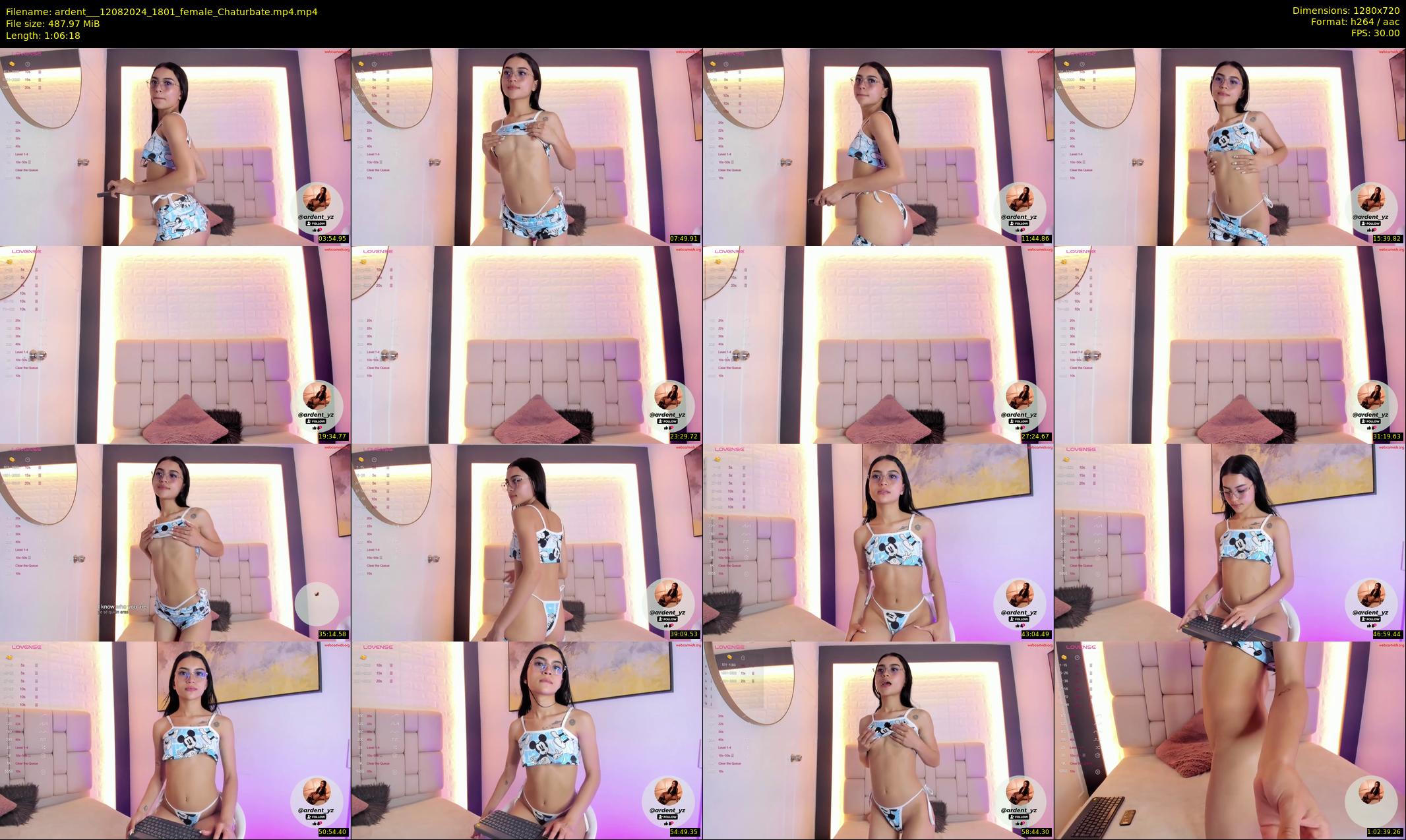 ardent__ — 67 minute Chaturbate female cam show recording, 720p, Aug 12, 2024
