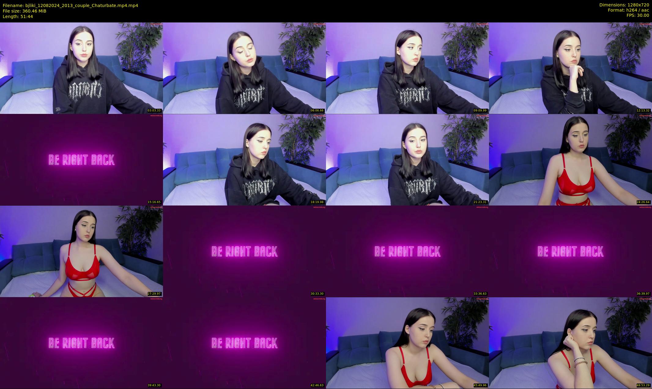 bjliki — 52 minute Chaturbate couple cam show recording, 720p, Aug 12, 2024