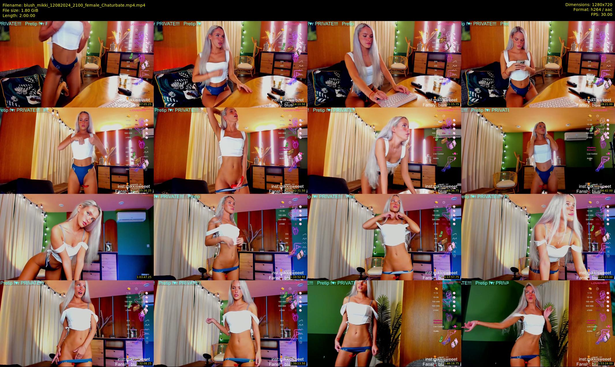 blush_mikki — 120 minute Chaturbate female cam show recording, 720p, Aug 12, 2024