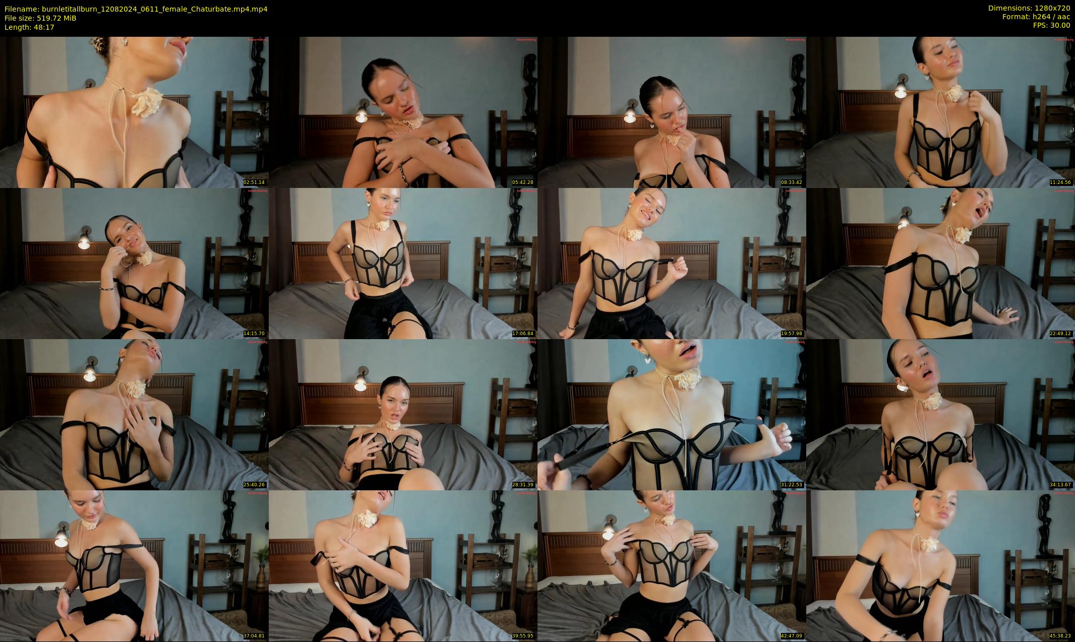burnletitallburn — 49 minute Chaturbate female cam show recording, 720p, Aug 12, 2024