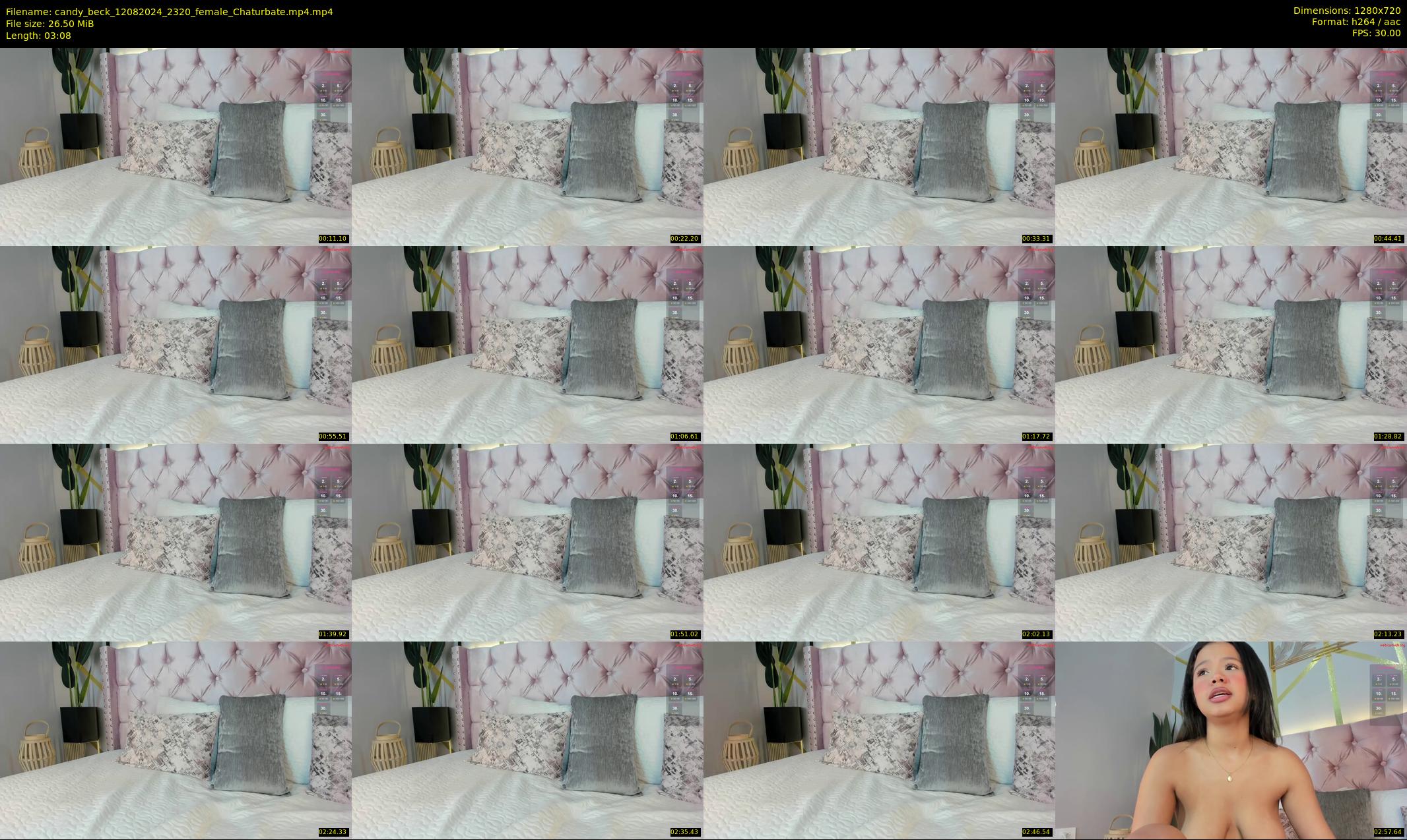 candy_beck — 4 minute Chaturbate female cam show recording, 720p, Aug 12, 2024