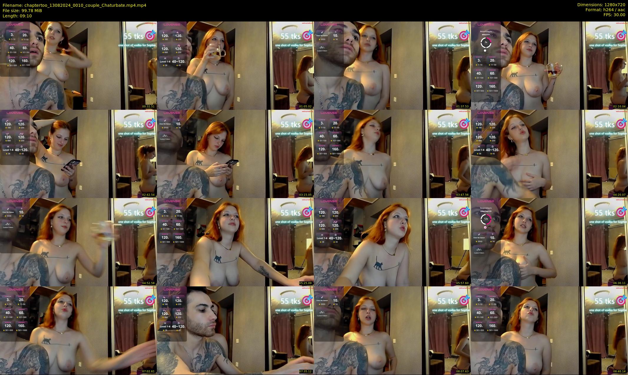 chaptertoo — 10 minute Chaturbate couple cam show recording, 720p, Aug 13, 2024