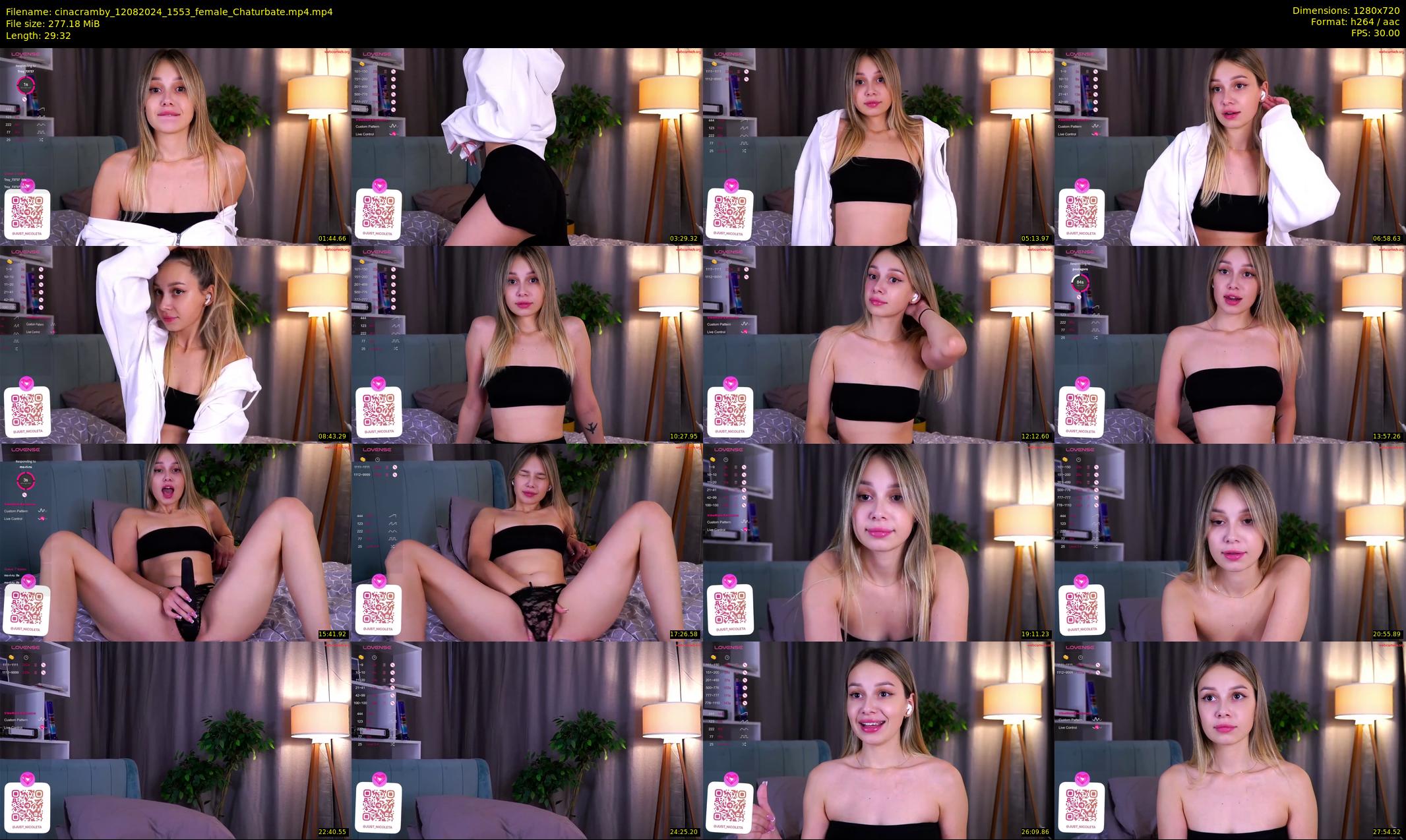 cinacramby — 30 minute Chaturbate female cam show recording, 720p, Aug 12, 2024