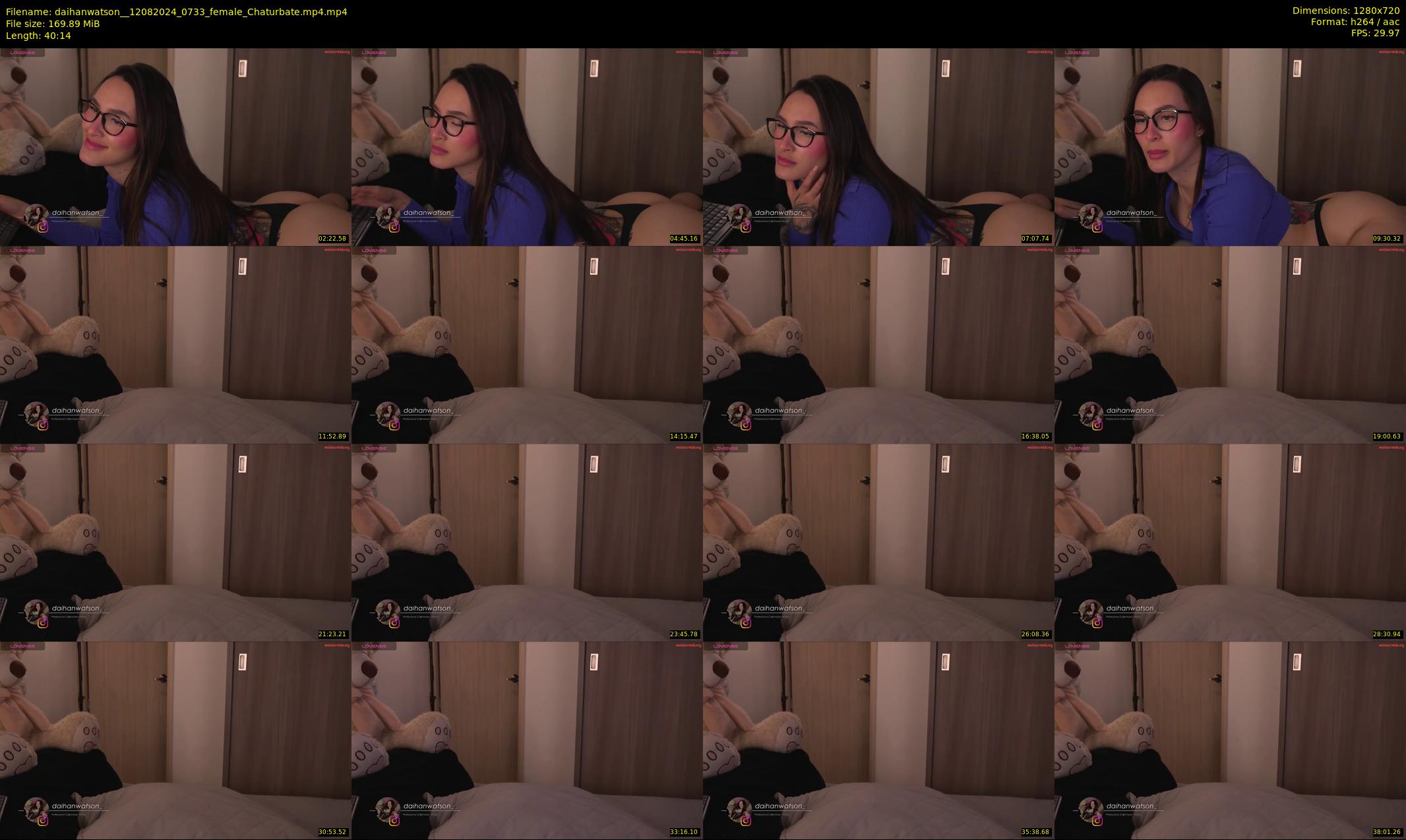 daihanwatson_ — 41 minute Chaturbate female cam show recording, 720p, Aug 12, 2024