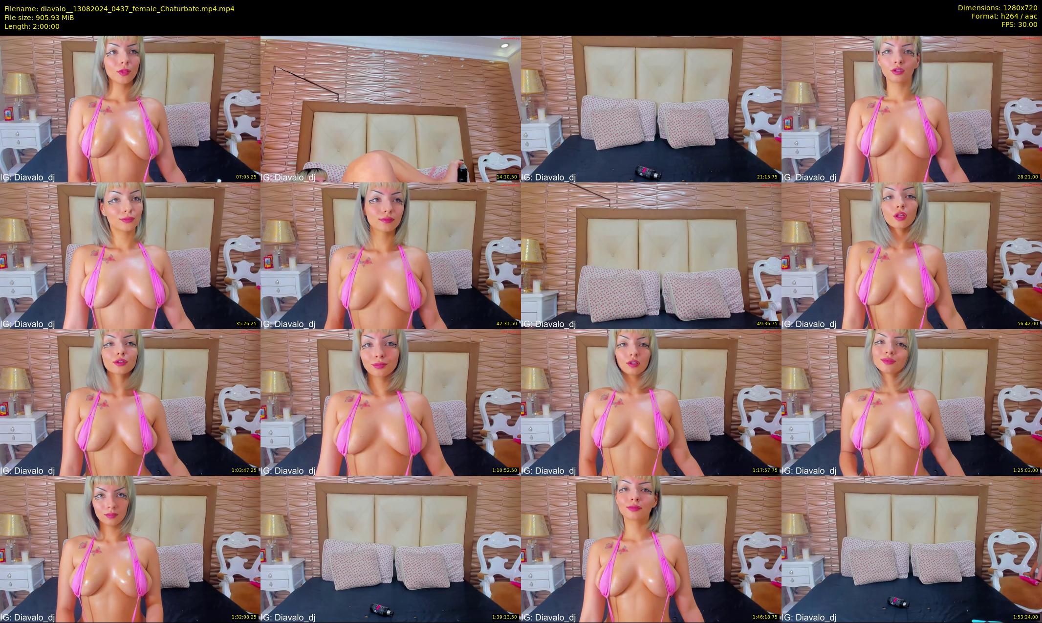 diavalo_ — 120 minute Chaturbate female cam show recording, 720p, Aug 13, 2024