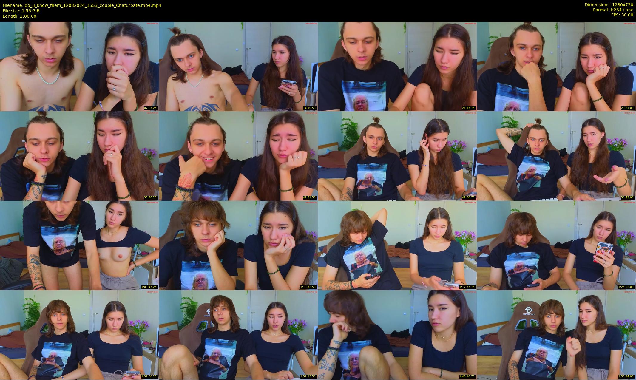 do_u_know_them — 120 minute Chaturbate couple cam show recording, 720p, Aug 12, 2024