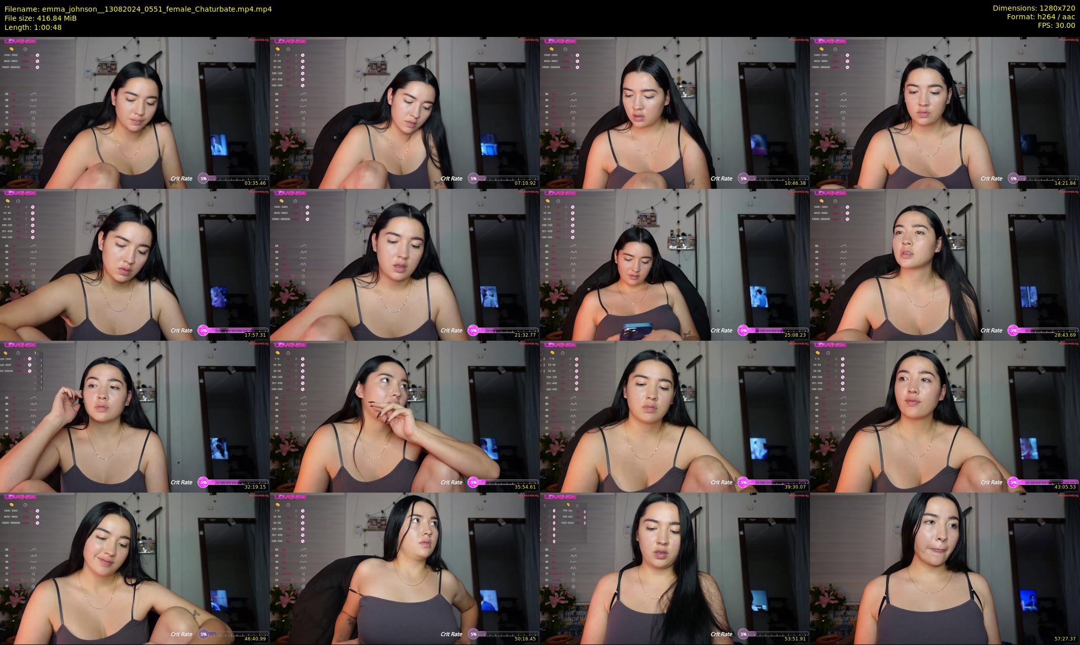 emma_johnson_ — 61 minute Chaturbate female cam show recording, 720p, Aug 13, 2024