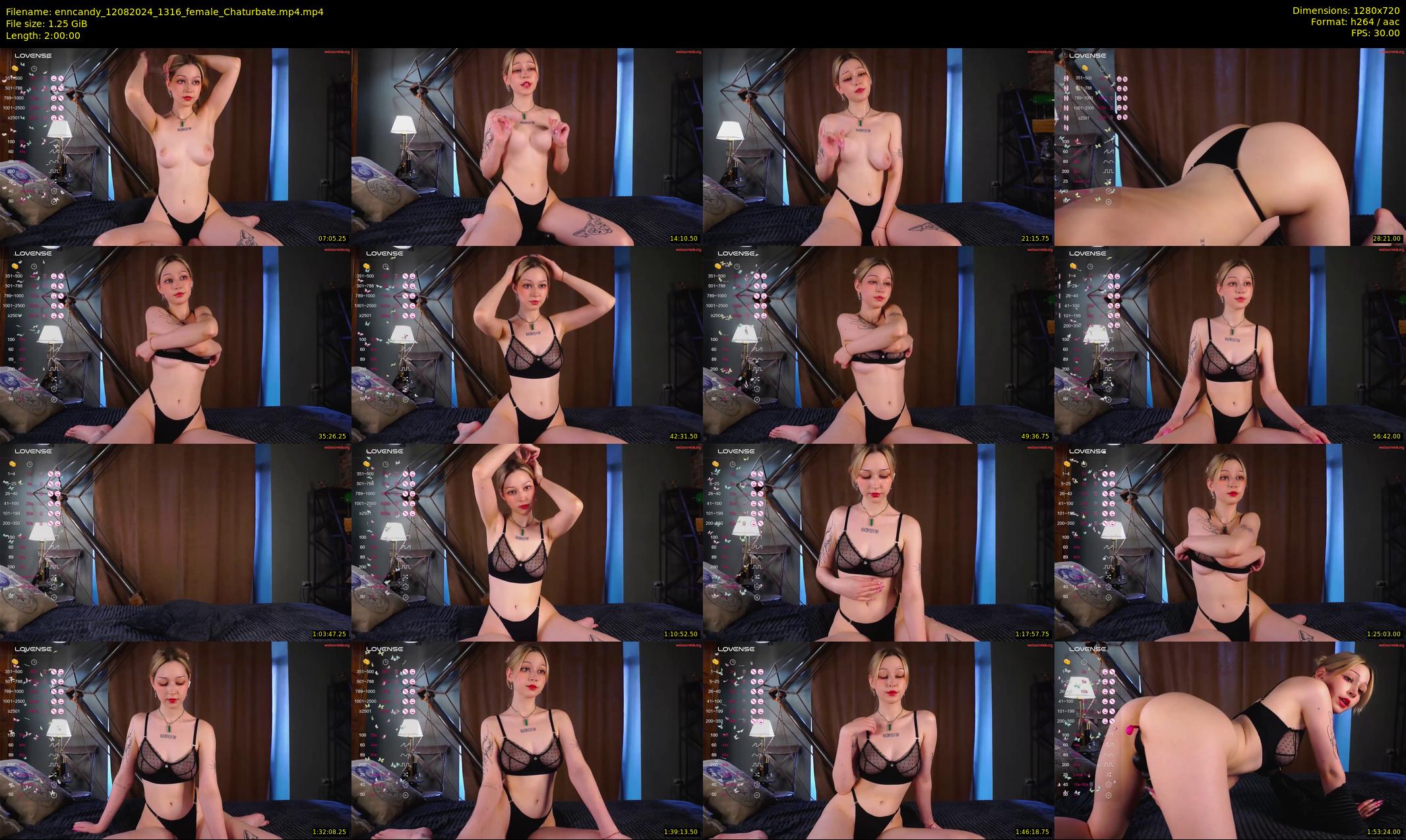 enncandy — 120 minute Chaturbate female cam show recording, 720p, Aug 12, 2024