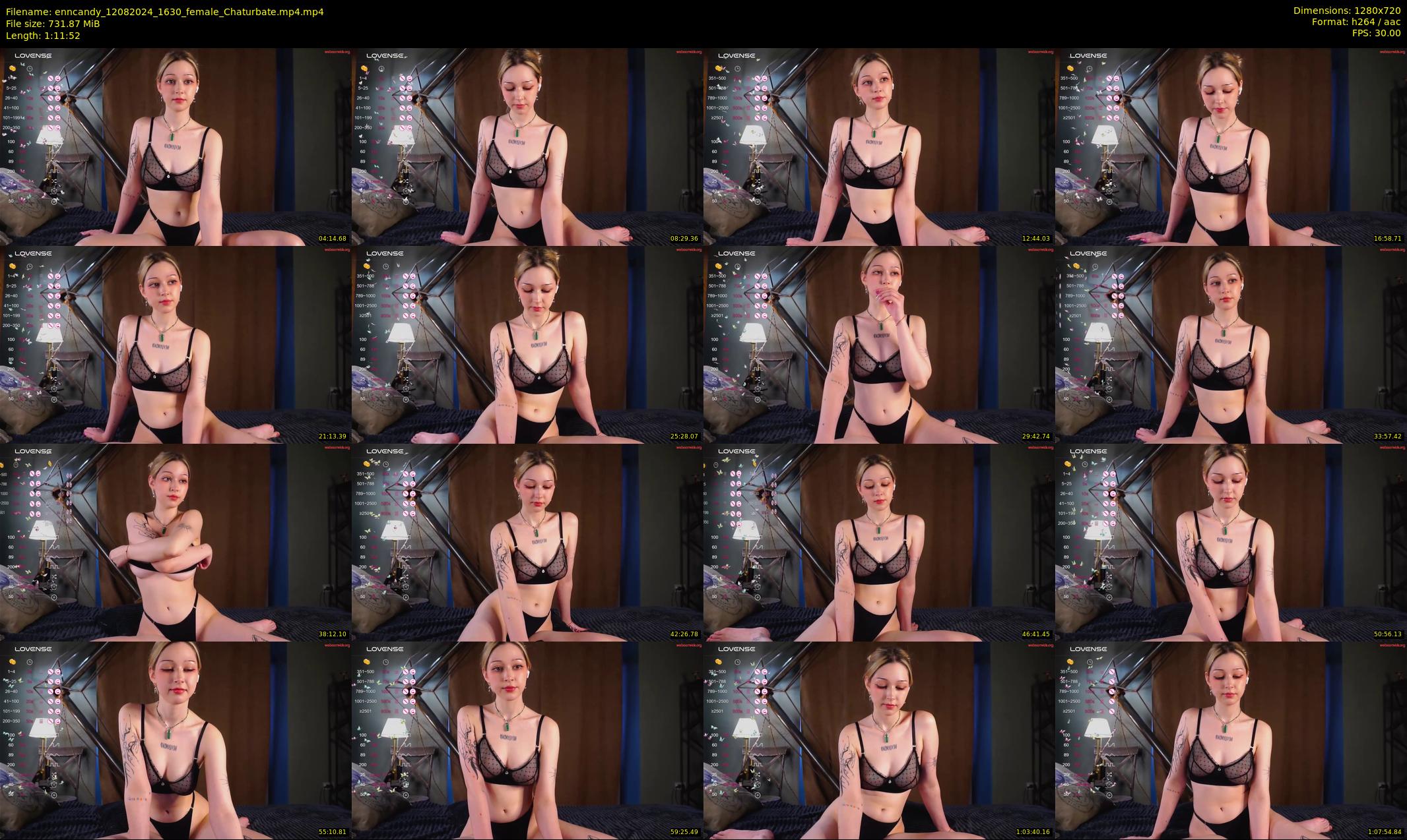 enncandy — 72 minute Chaturbate female cam show recording, 720p, Aug 12, 2024