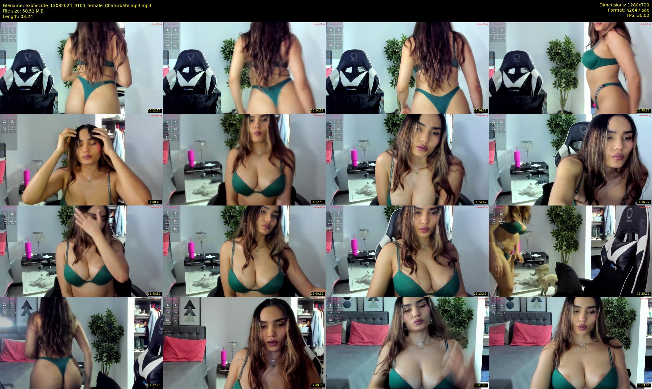 exoticcute — 4 minute Chaturbate female cam show recording, 720p, Aug 13, 2024