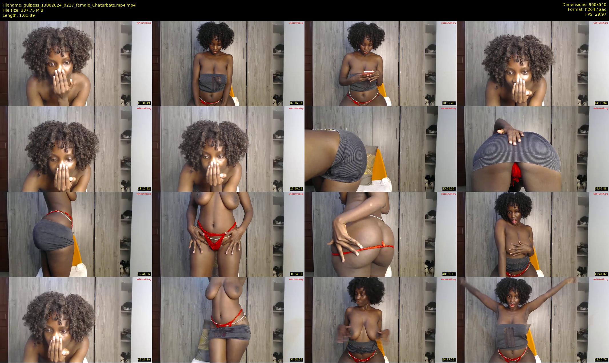 gulpess — 62 minute Chaturbate female cam show recording, 480p, Aug 13, 2024
