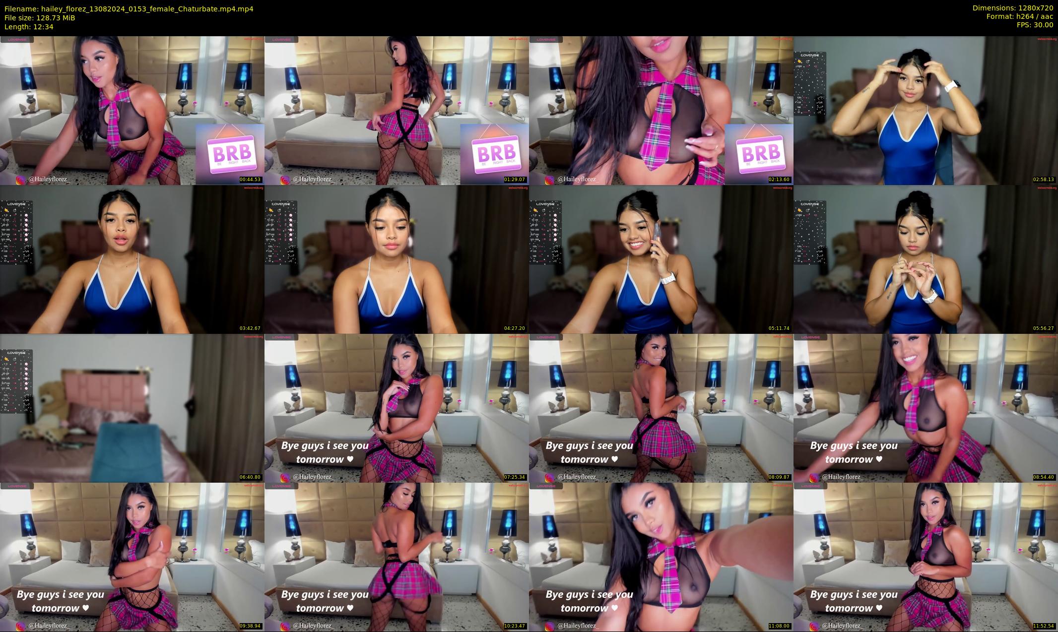 hailey_florez — 13 minute Chaturbate female cam show recording, 720p, Aug 13, 2024