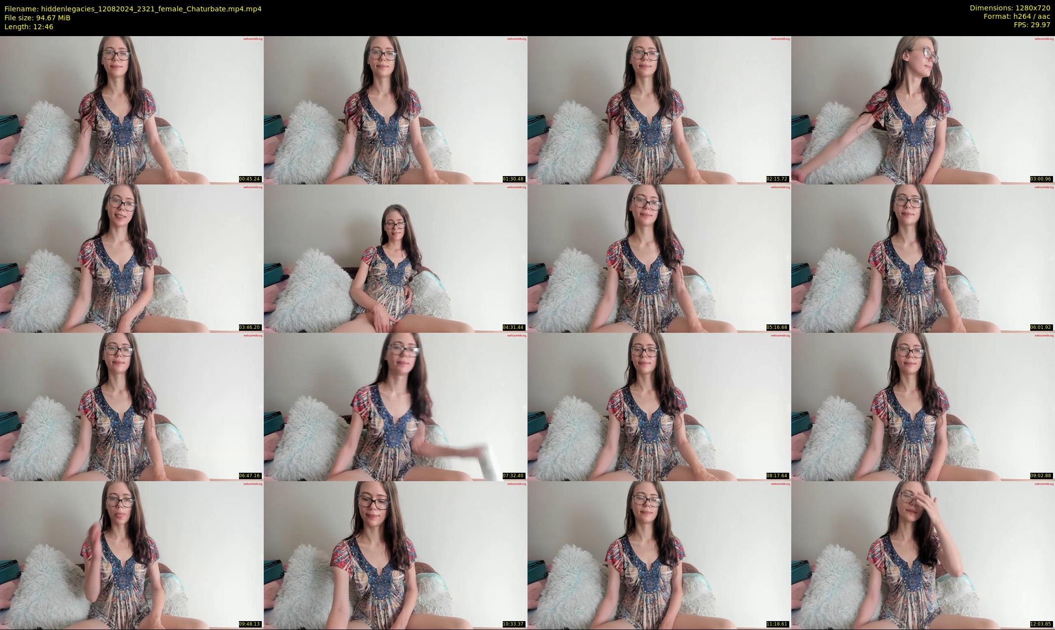 hiddenlegacies — 13 minute Chaturbate female cam show recording, 720p, Aug 12, 2024