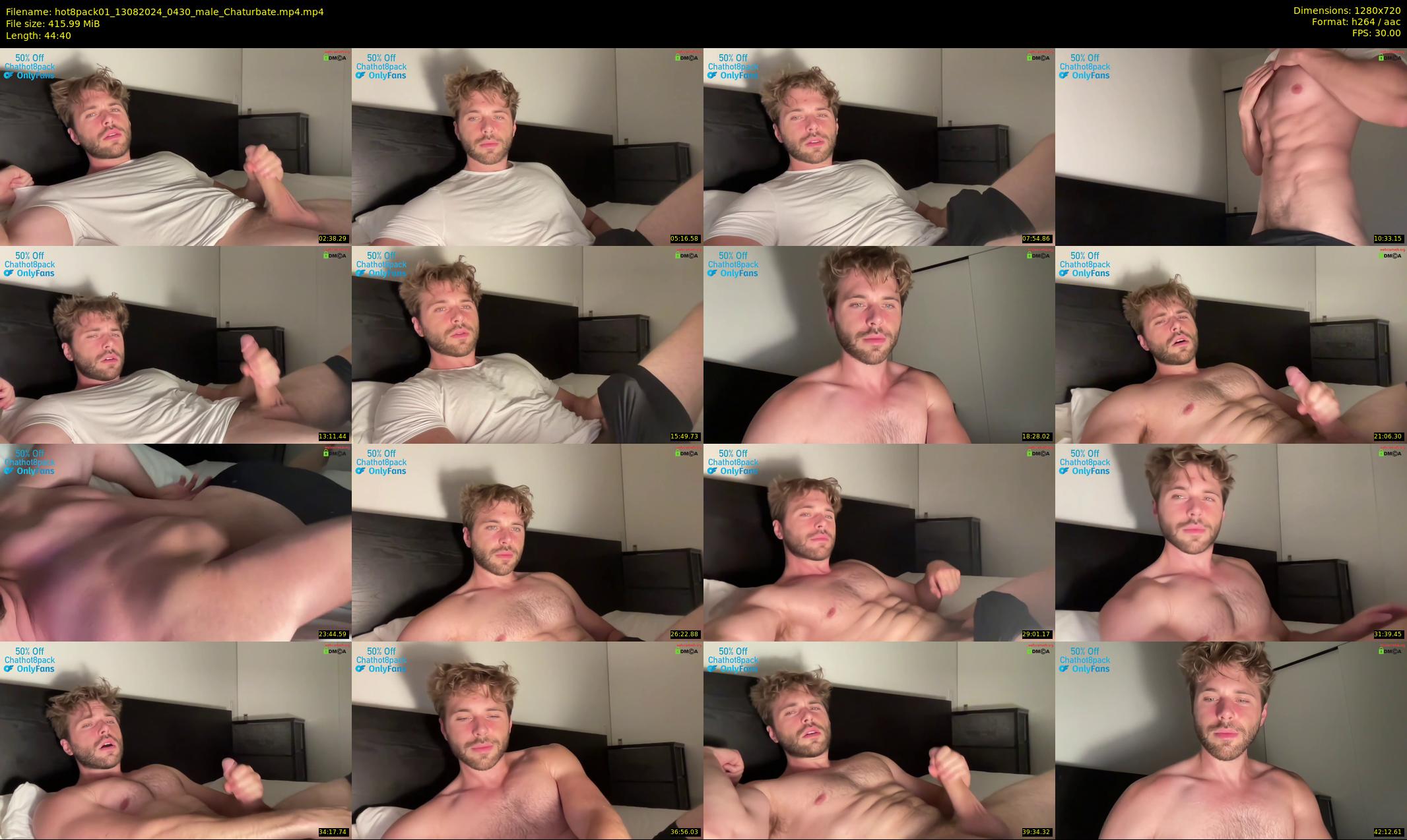 hot8pack01 — 45 minute Chaturbate male cam show recording, 720p, Aug 13, 2024