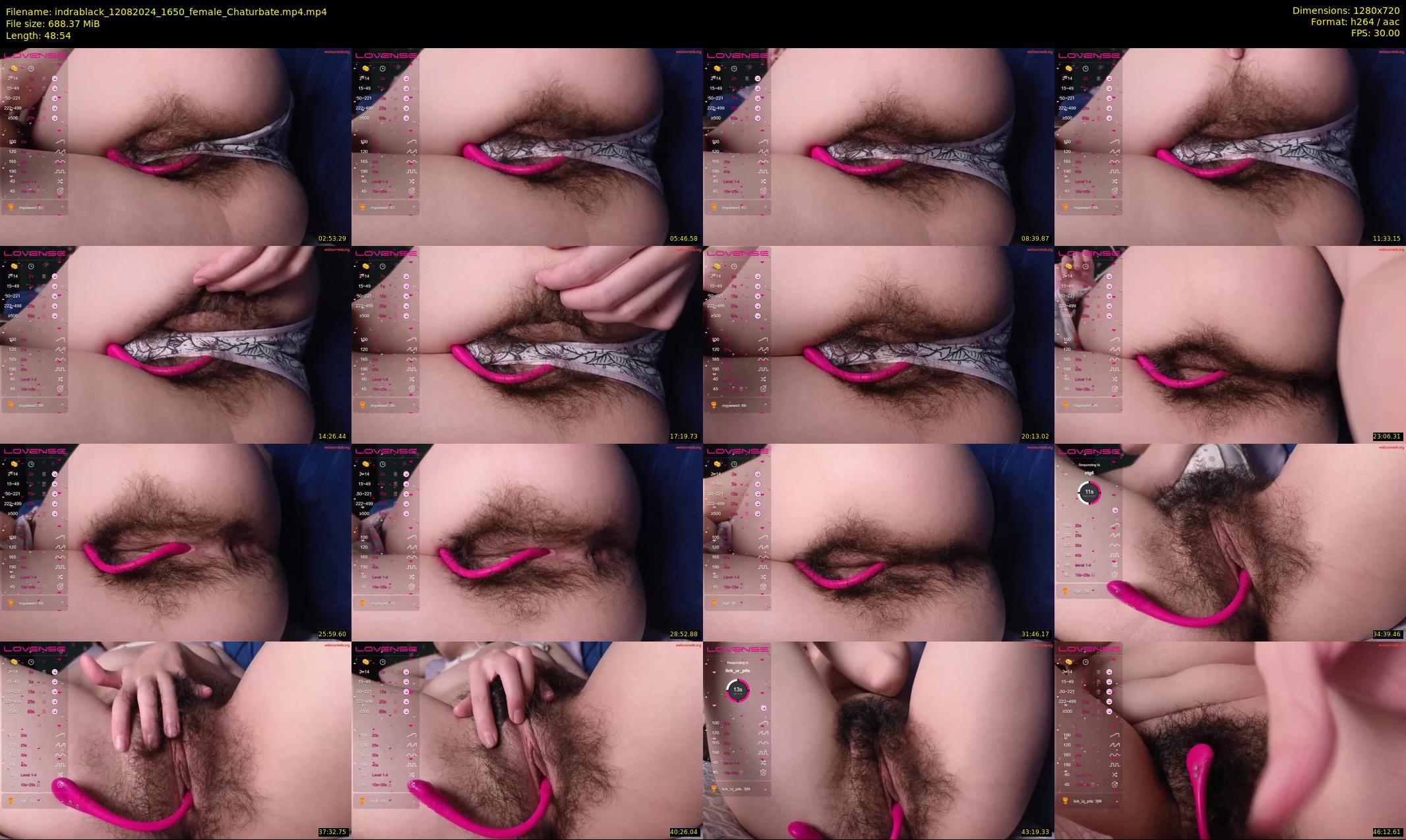 indrablack — 49 minute Chaturbate female cam show recording, 720p, Aug 12, 2024