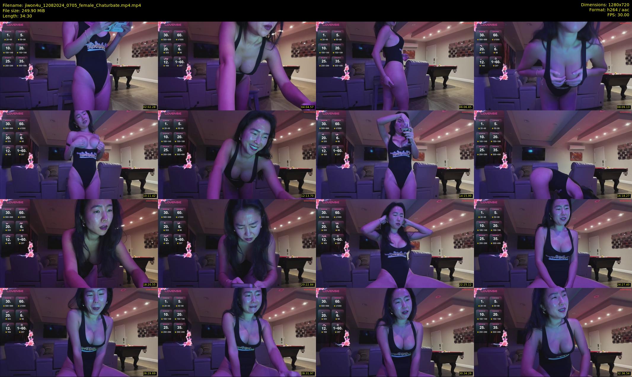 jiwon4u — 35 minute Chaturbate female cam show recording, 720p, Aug 12, 2024