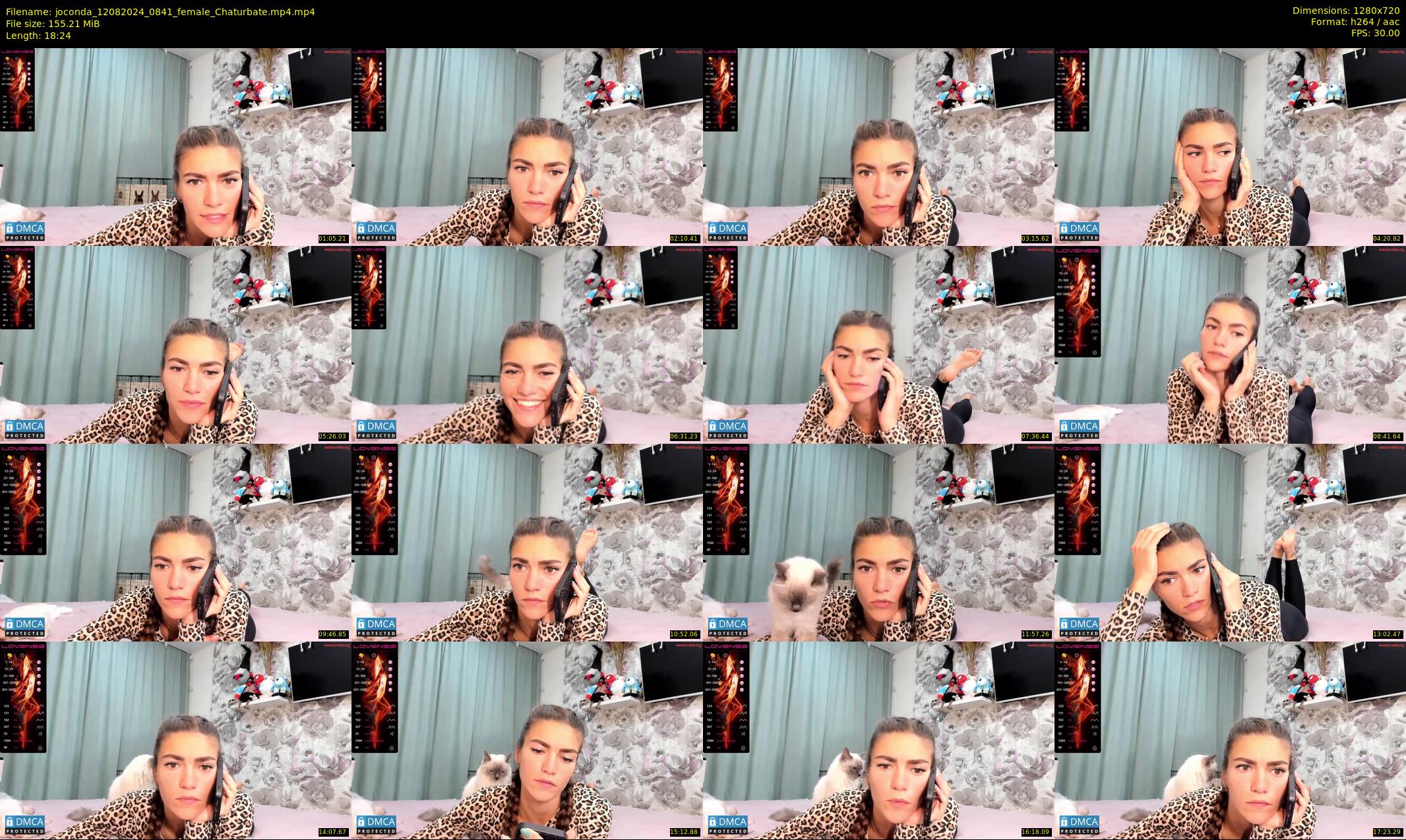 joconda — 19 minute Chaturbate female cam show recording, 720p, Aug 12, 2024