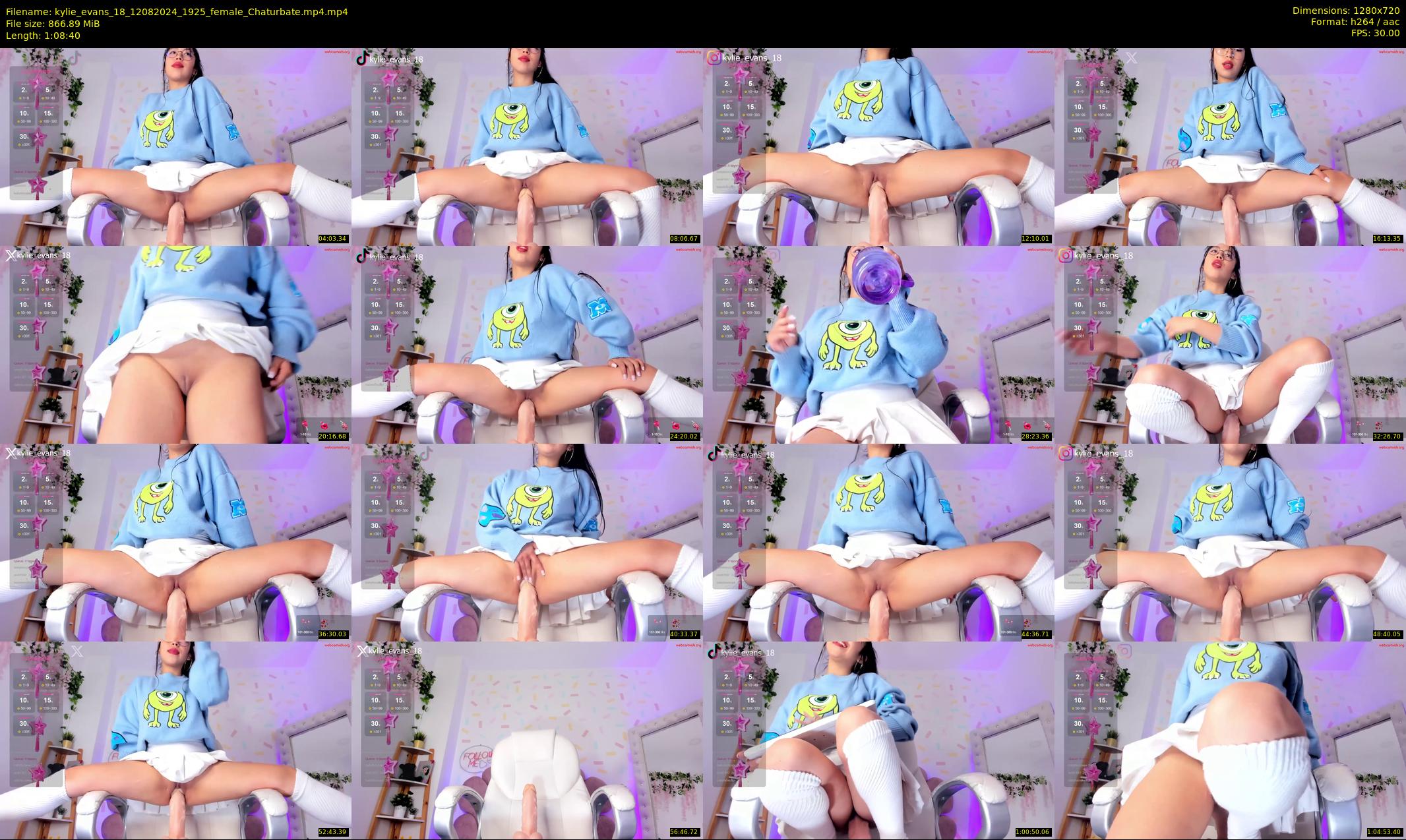kylie_evans_18 — 69 minute Chaturbate female cam show recording, 720p, Aug 12, 2024
