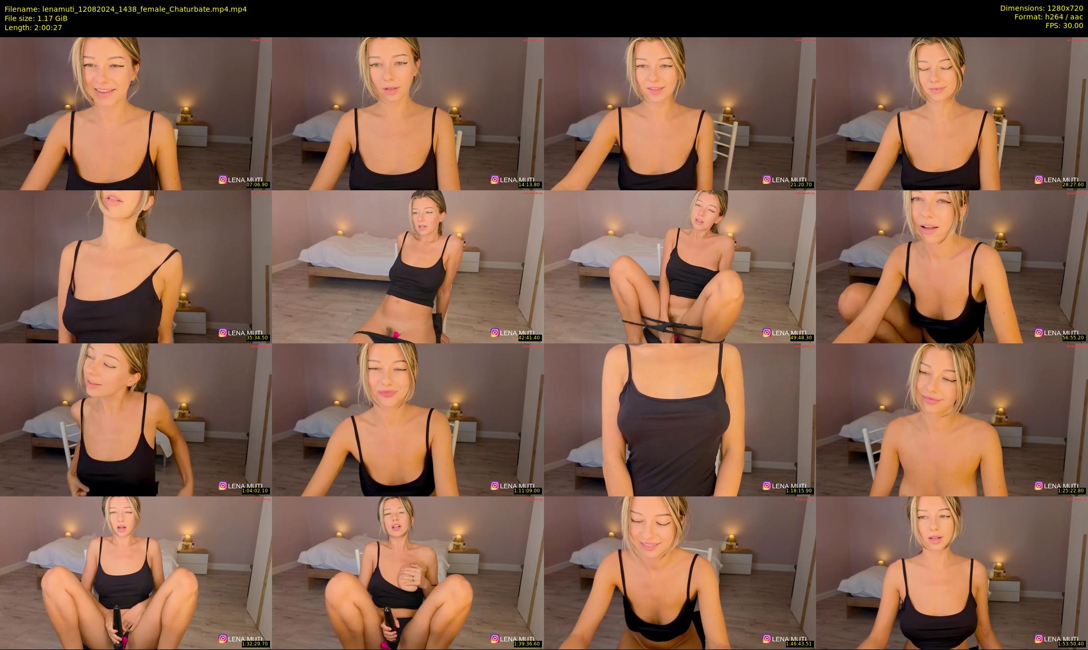 lenamuti — 121 minute Chaturbate female cam show recording, 720p, Aug 12, 2024