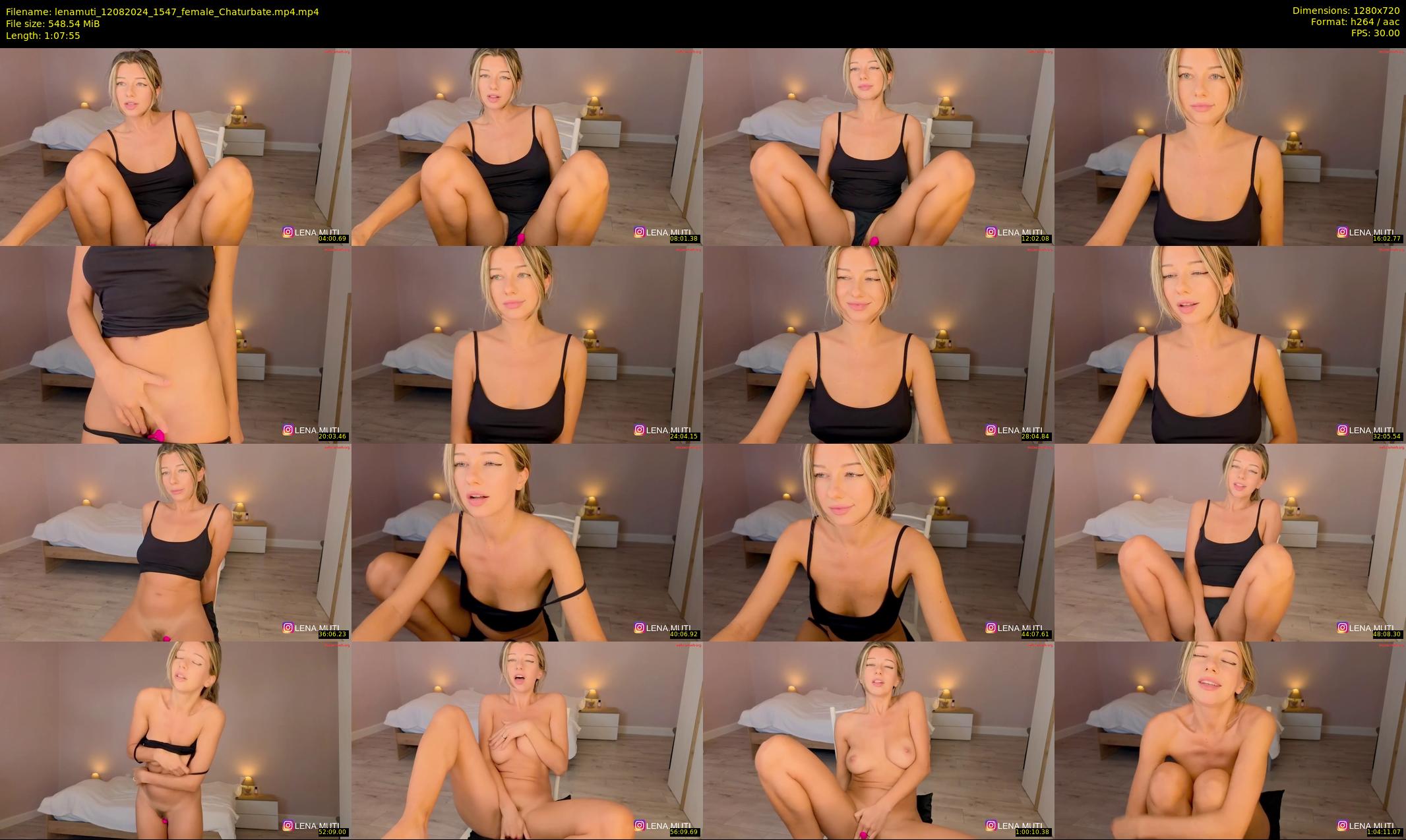 lenamuti — 68 minute Chaturbate female cam show recording, 720p, Aug 12, 2024