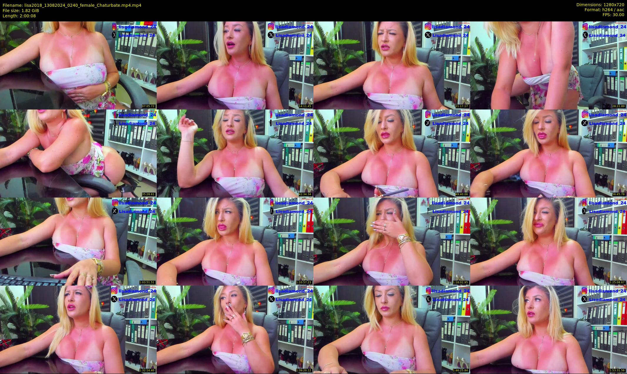 lisa2018 — 121 minute Chaturbate female cam show recording, 720p, Aug 13, 2024