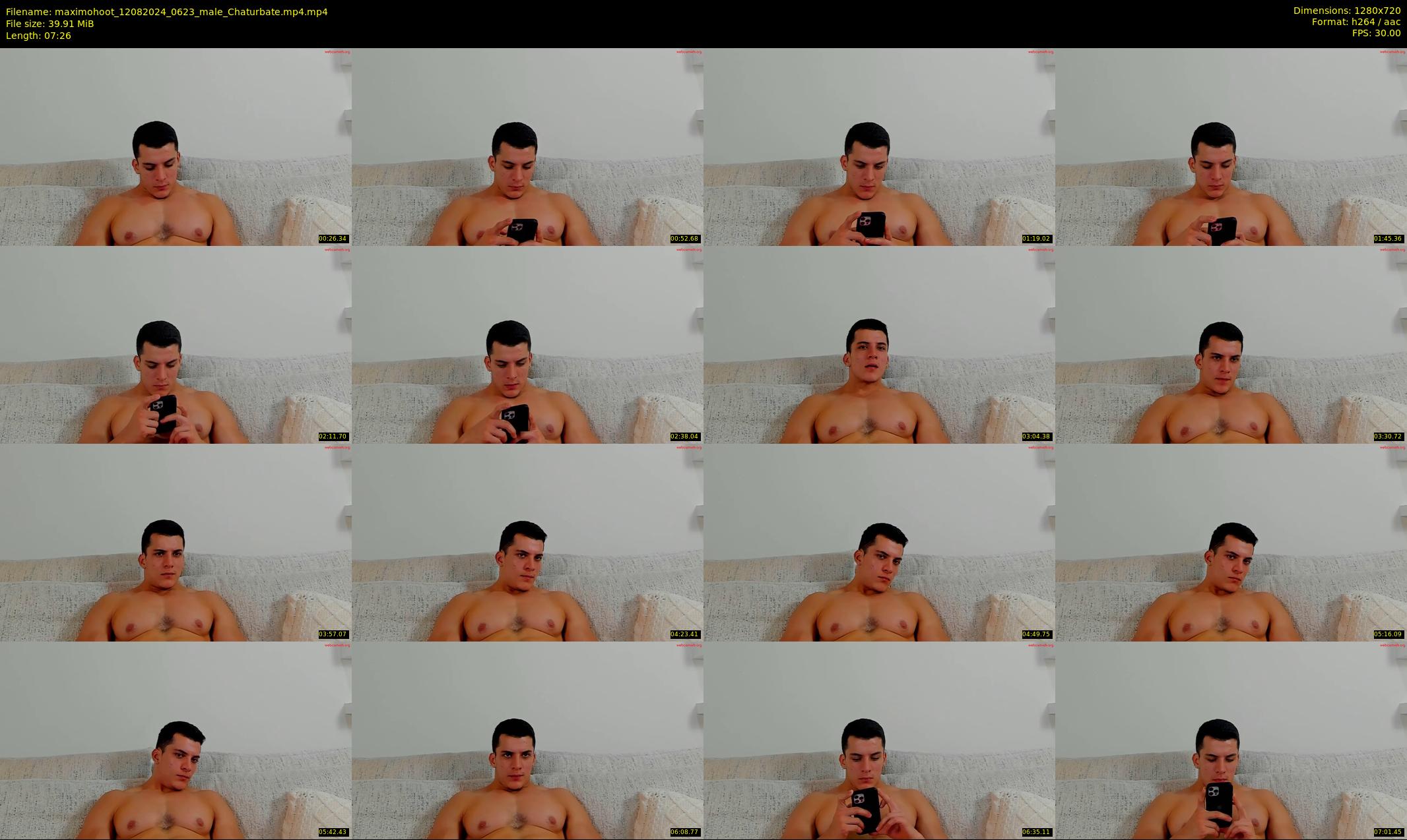 maximohoot — 8 minute Chaturbate male cam show recording, 720p, Aug 12, 2024