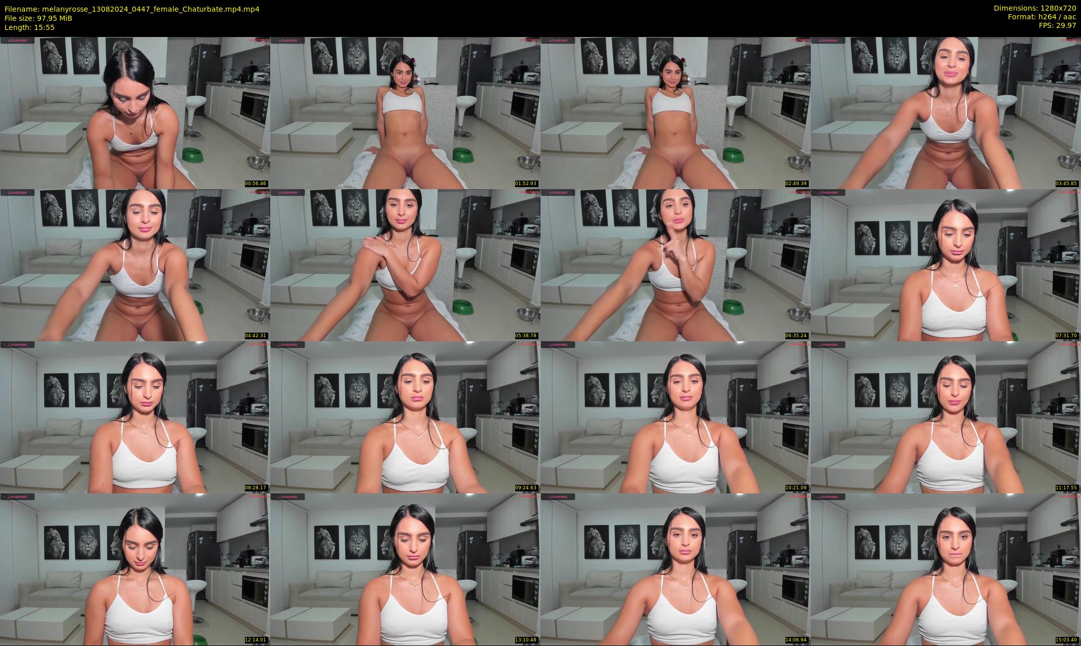 melanyrosse — 16 minute Chaturbate female cam show recording, 720p, Aug 13, 2024