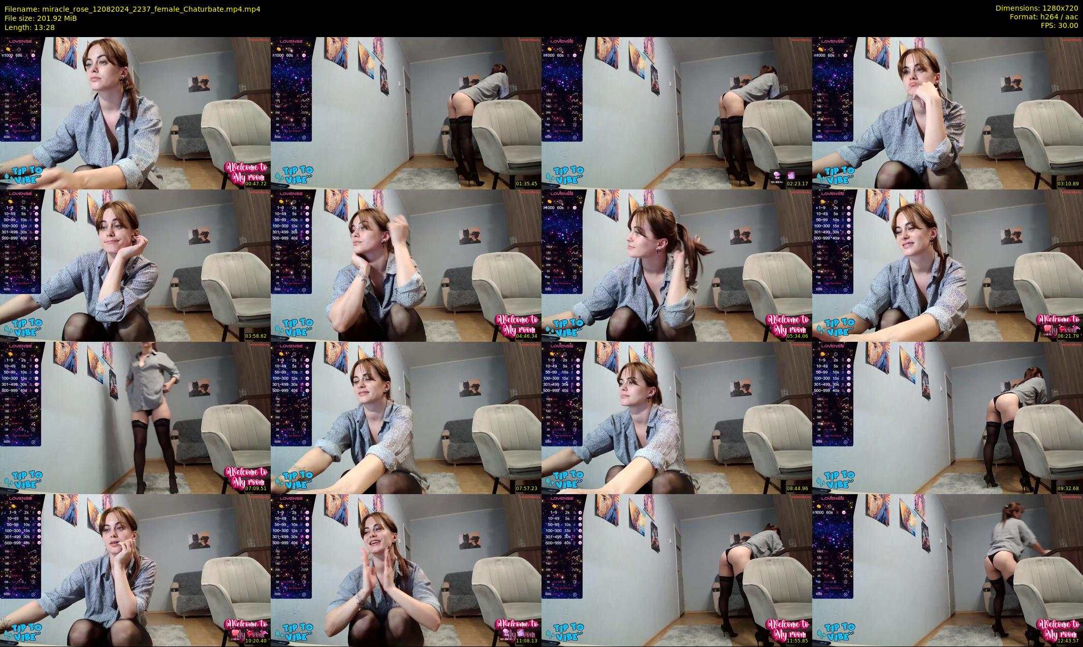 miracle_rose — 14 minute Chaturbate female cam show recording, 720p, Aug 12, 2024