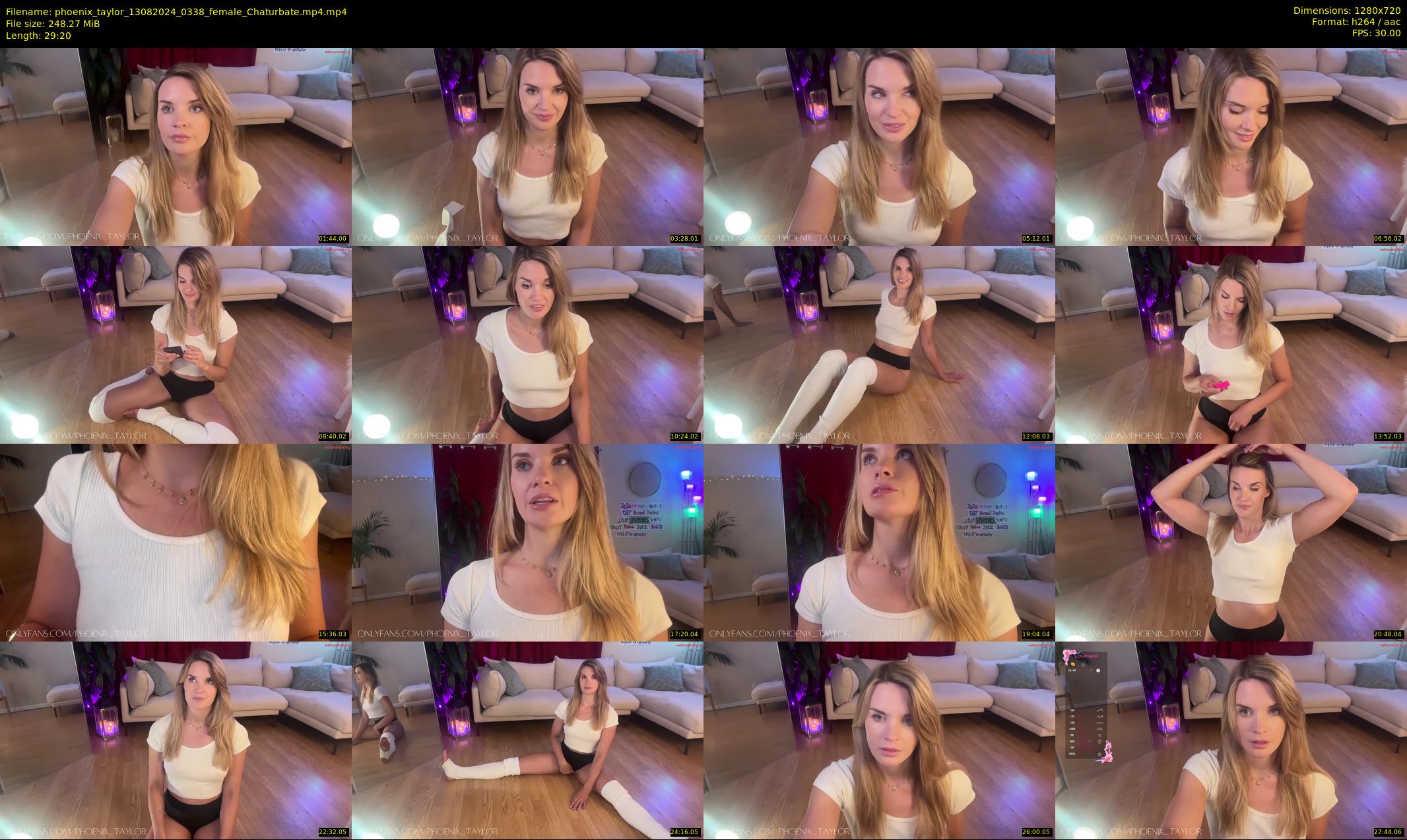phoenix_taylor — 30 minute Chaturbate female cam show recording, 720p, Aug 13, 2024