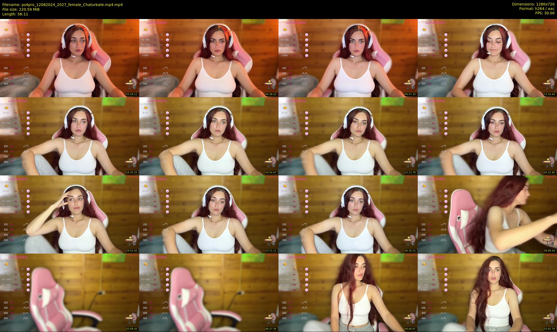 ps4pro — 57 minute Chaturbate female cam show recording, 720p, Aug 12, 2024