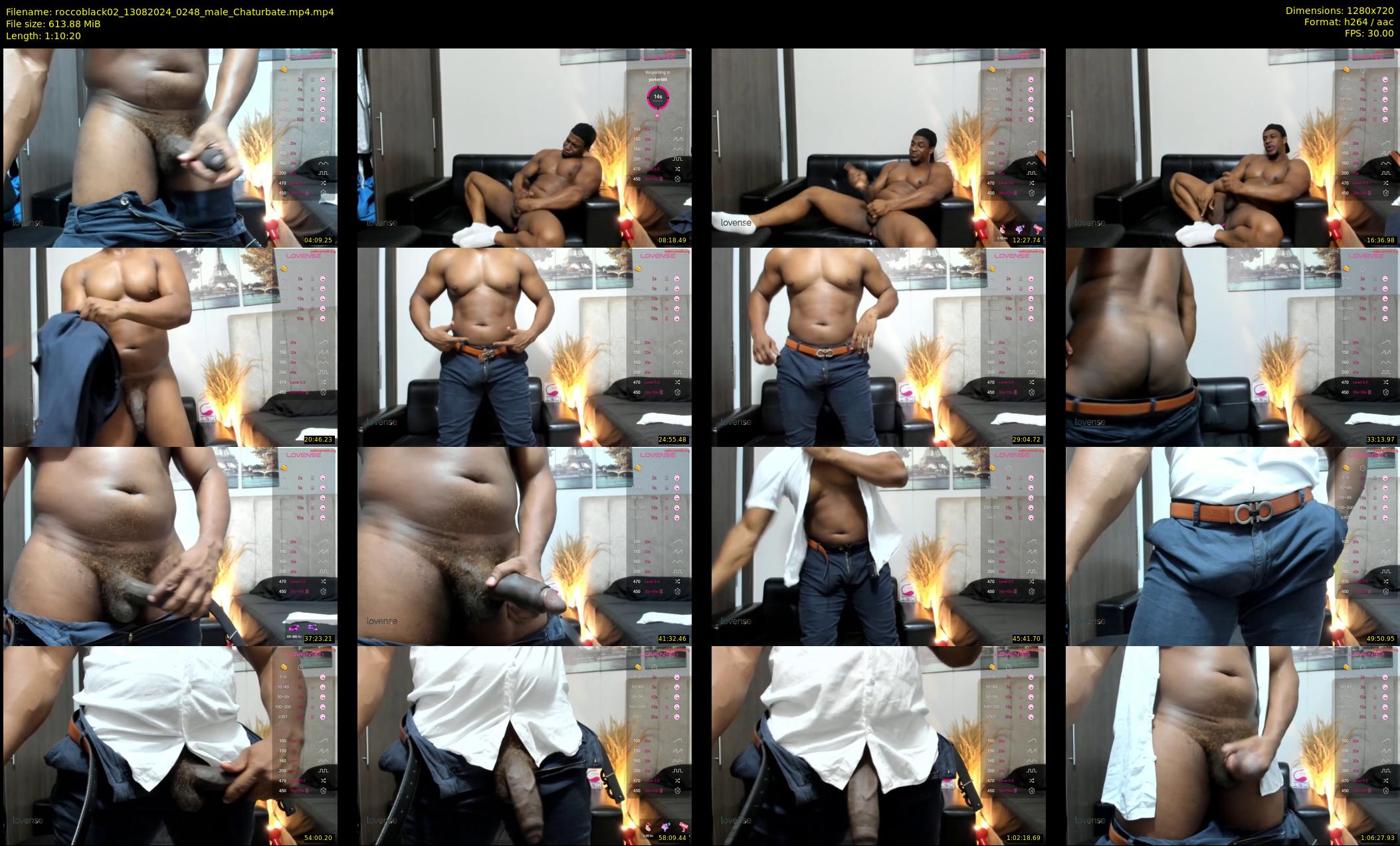 roccoblack02 — 71 minute Chaturbate male cam show recording, 720p, Aug 13, 2024