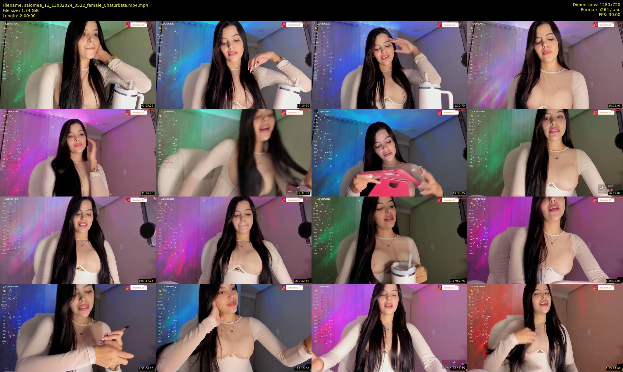 salomee_11 — 120 minute Chaturbate female cam show recording, 720p, Aug 13, 2024