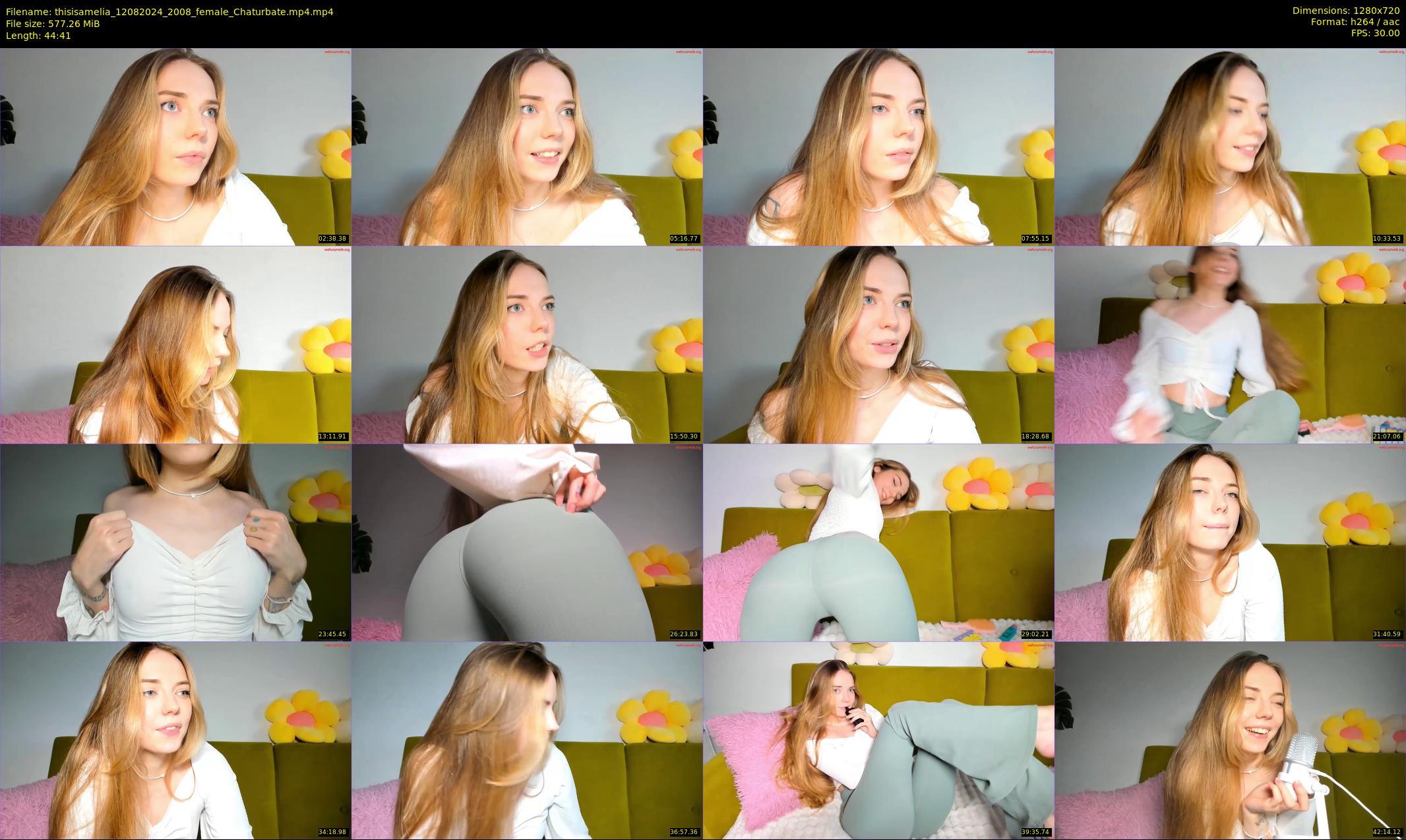 thisisamelia — 45 minute Chaturbate female cam show recording, 720p, Aug 12, 2024