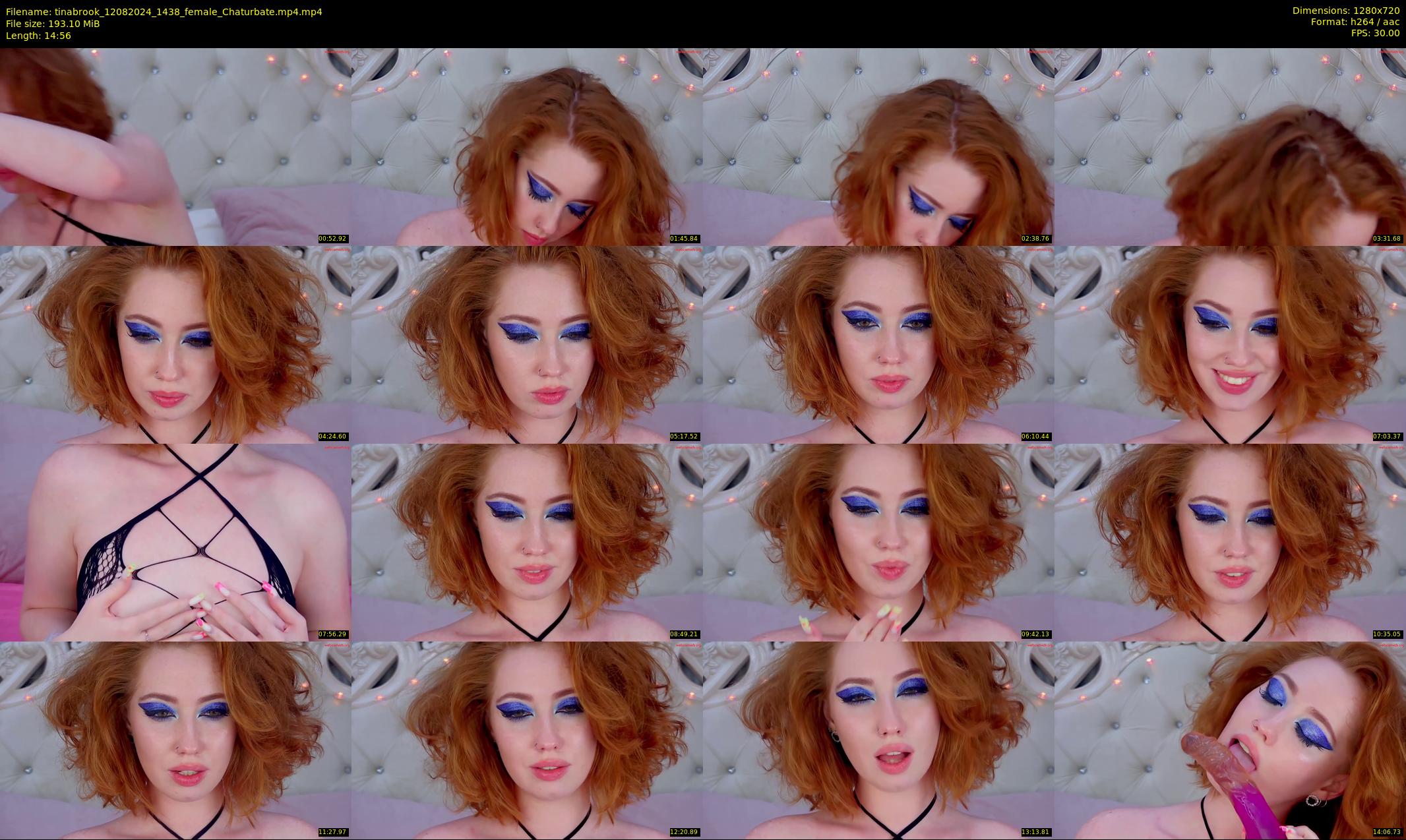 tinabrook — 15 minute Chaturbate female cam show recording, 720p, Aug 12, 2024