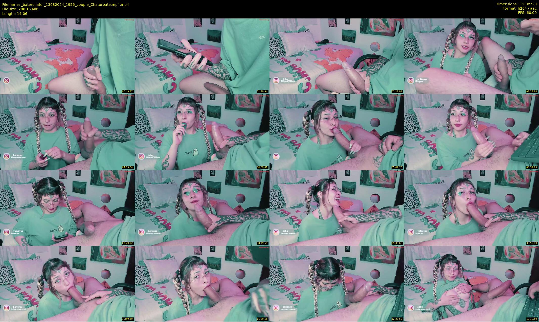 _baterchatur — 15 minute Chaturbate couple cam show recording, 720p, Aug 13, 2024