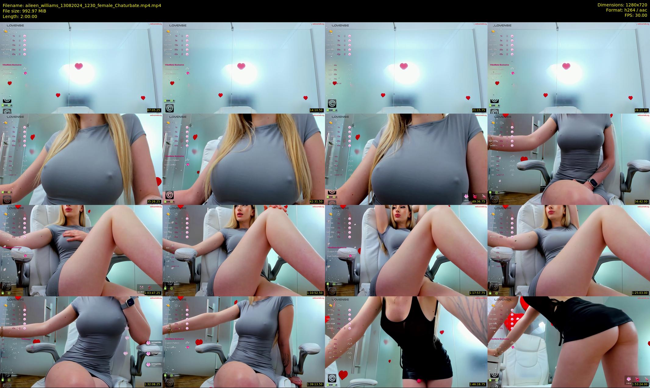 aileen_williams — 120 minute Chaturbate female cam show recording, 720p, Aug 13, 2024