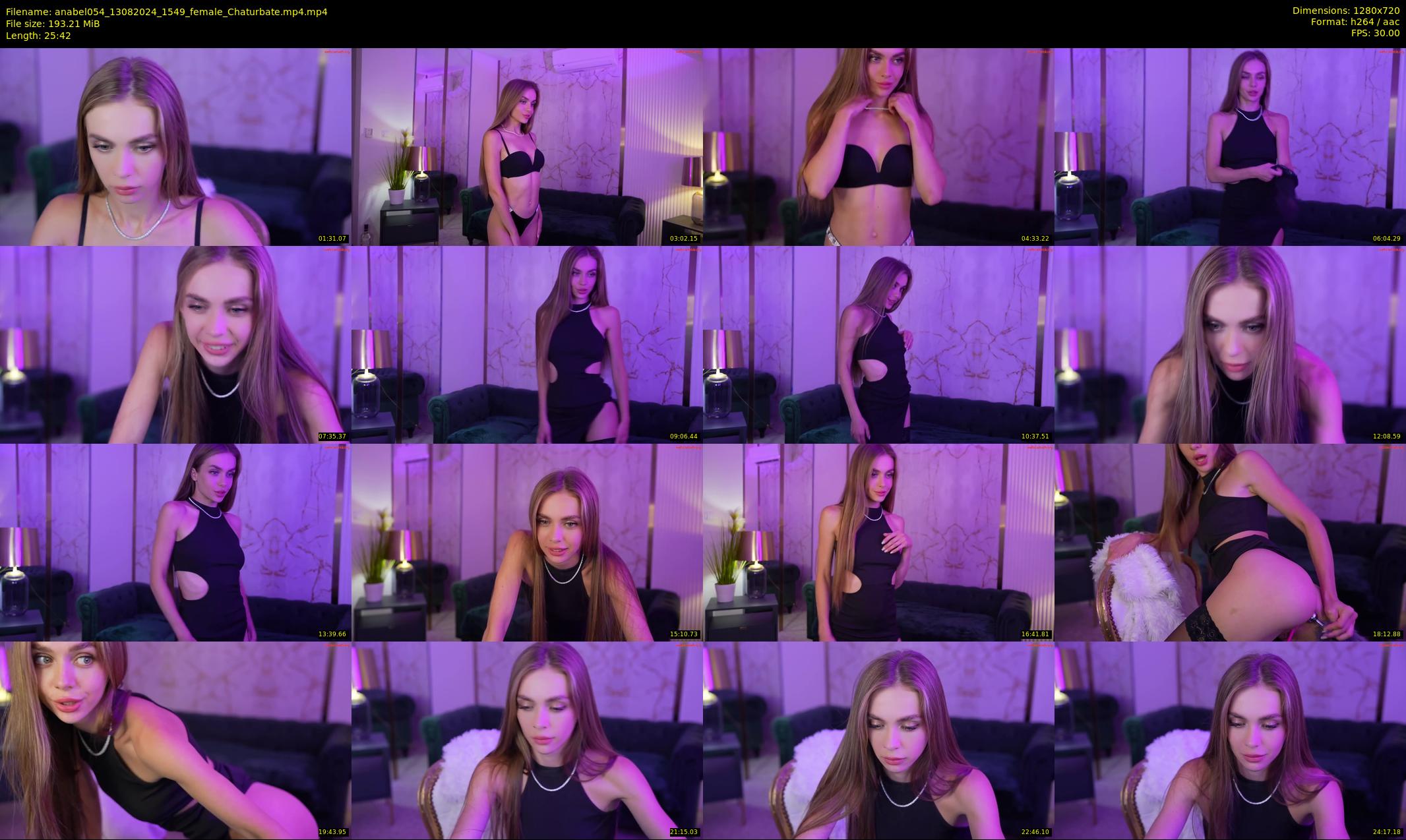 anabel054 — 26 minute Chaturbate female cam show recording, 720p, Aug 13, 2024