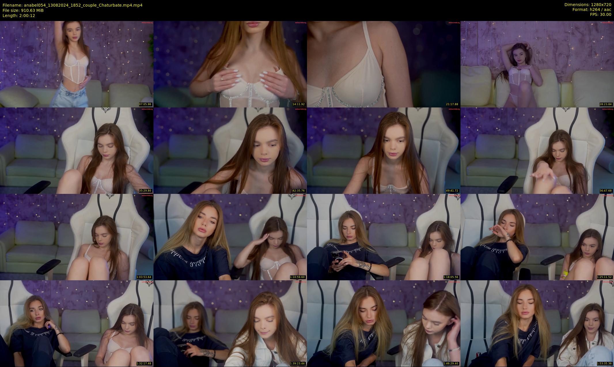 anabel054 — 121 minute Chaturbate female cam show recording, 720p, Aug 13, 2024