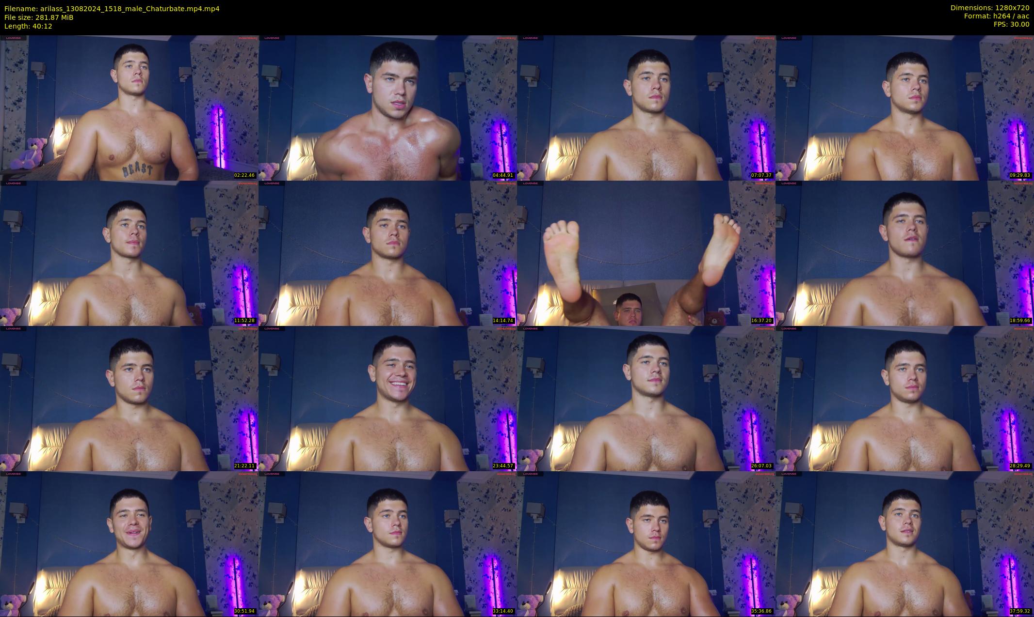 arilass — 41 minute Chaturbate male cam show recording, 720p, Aug 13, 2024